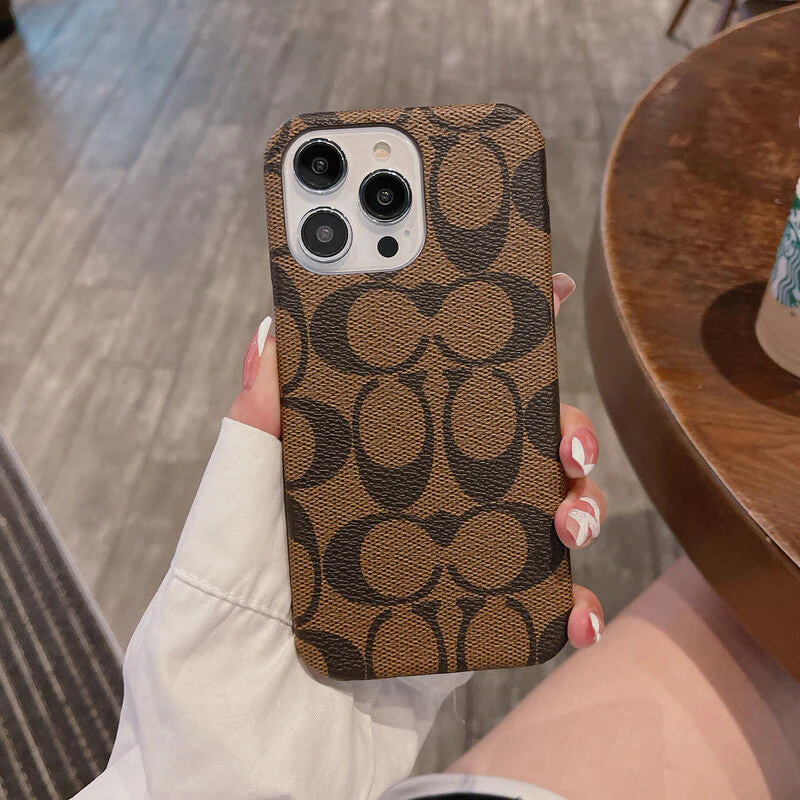Classic Coach iPhone Case Brown -JDK241426 - Wholesale & Influencer