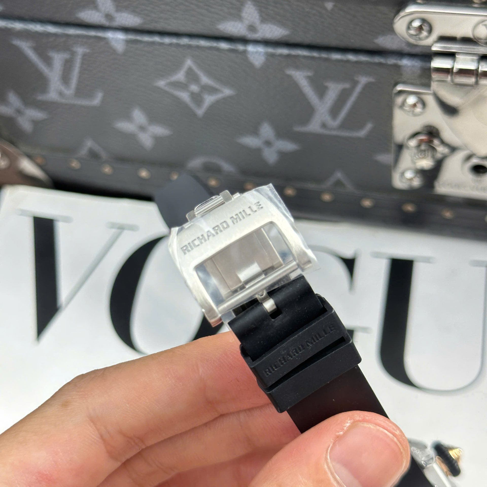Richard Mille RM07-01 Best Replica Watches Diamonds Black Rubber Strap ZF Factory 36mm - Top club