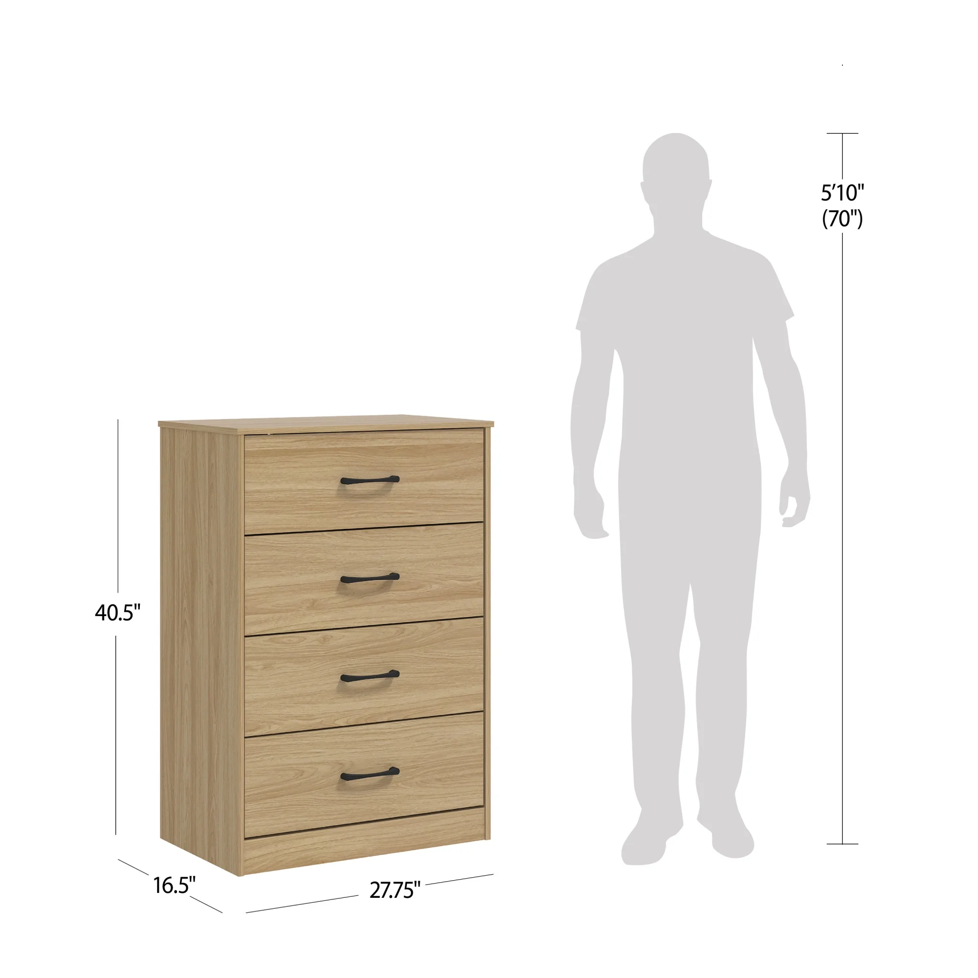 Mainstays Ardent 4 Drawer Dresser, Euro Oak - Image 17