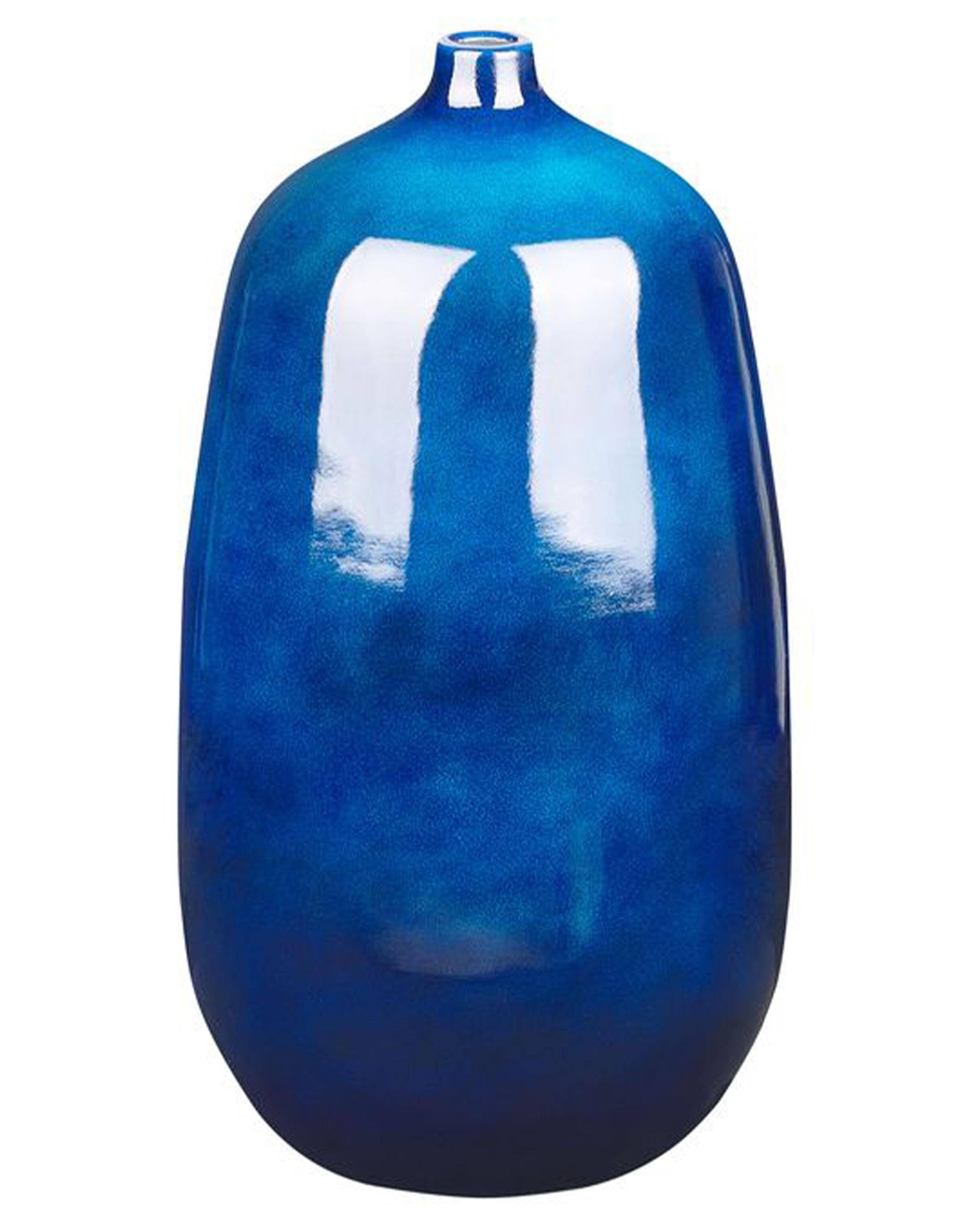 Flower Vase VITORIA Ceramic 45 cm Dark Blue