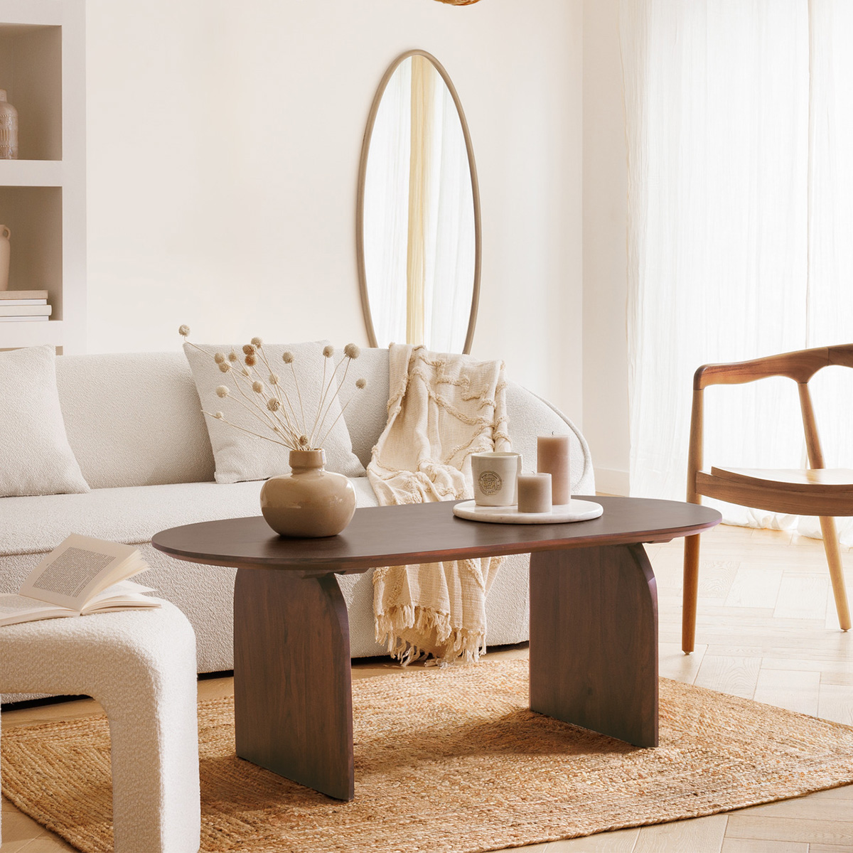 "Isana" coffee table Acacia, 120x60 cm