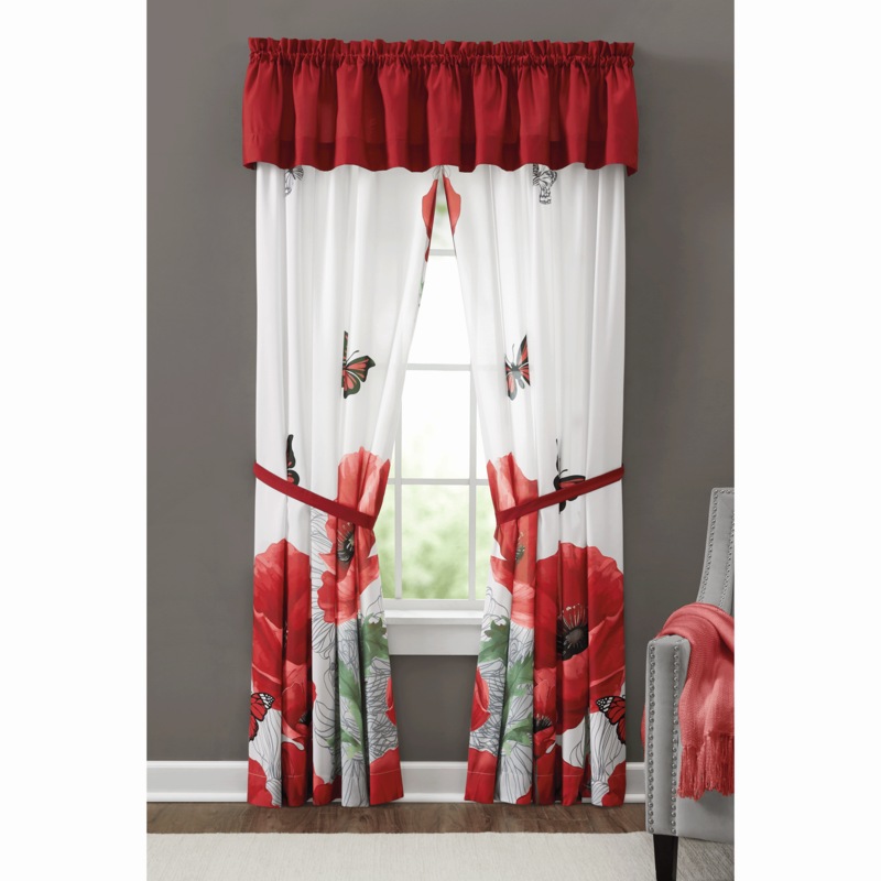Paris Poppies Window Treatments - MIDNIGHT VELVET CATALOG
