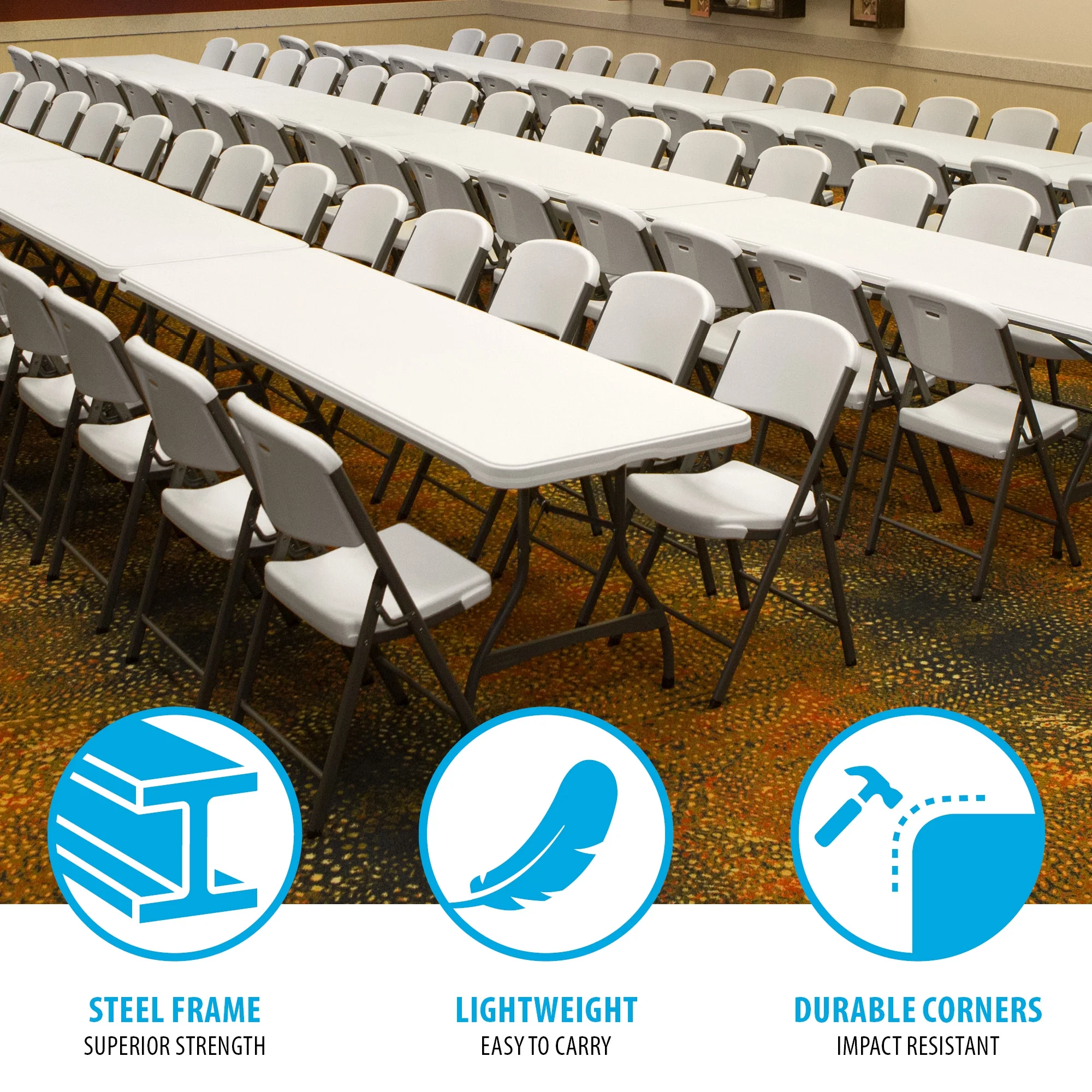 Lifetime Folding Table and Chair Set - Pack of 108 - Image 7