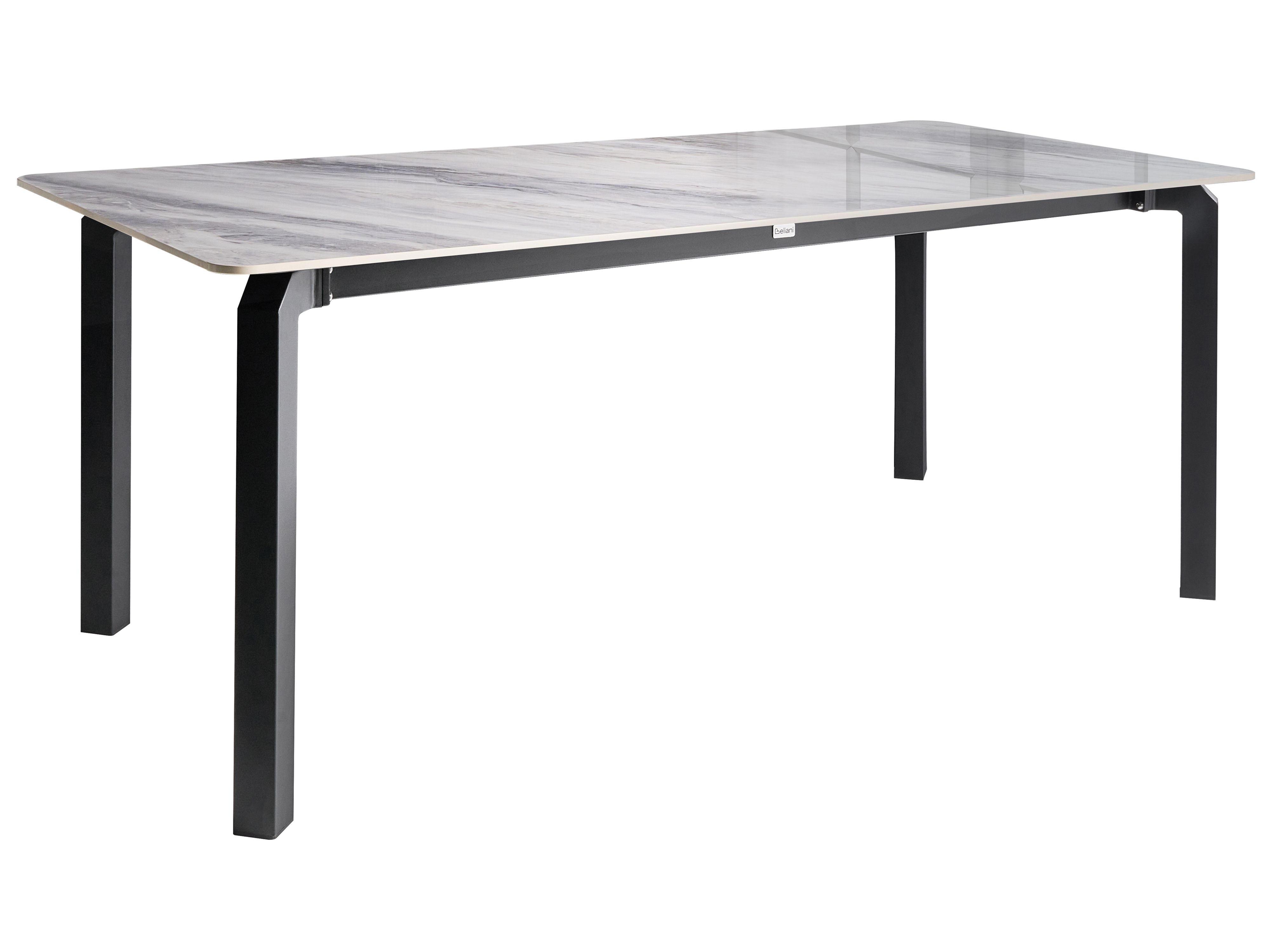 Garden Dining Table FELETTO 180 cm 90 cm Stone Grey Marble