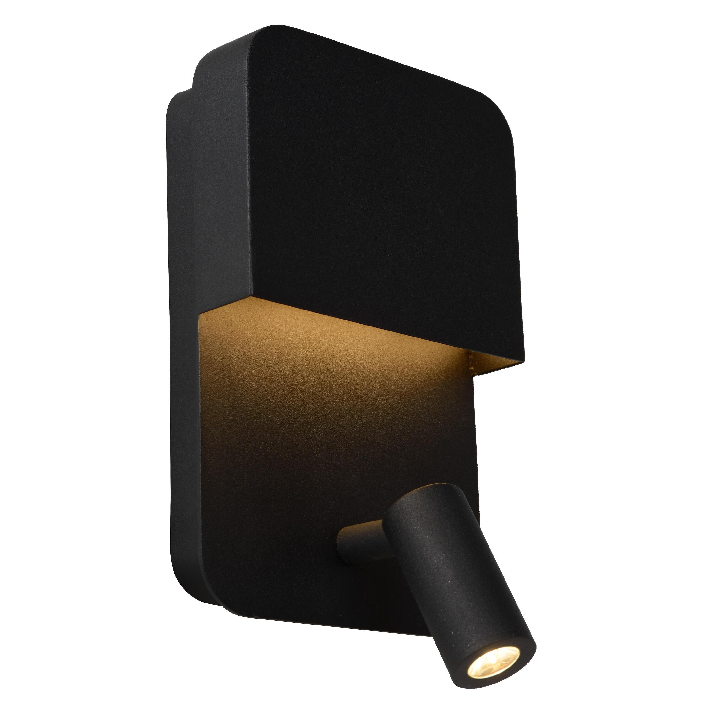 Boxer wandlamp LED zwart