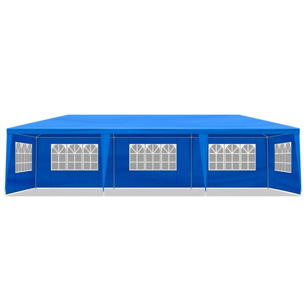 ALFRESCO 10'x30' Waterproof Outdoor Party Tent with 8 Removable Sidewalls - Perfect for Patio Weddings, Blue