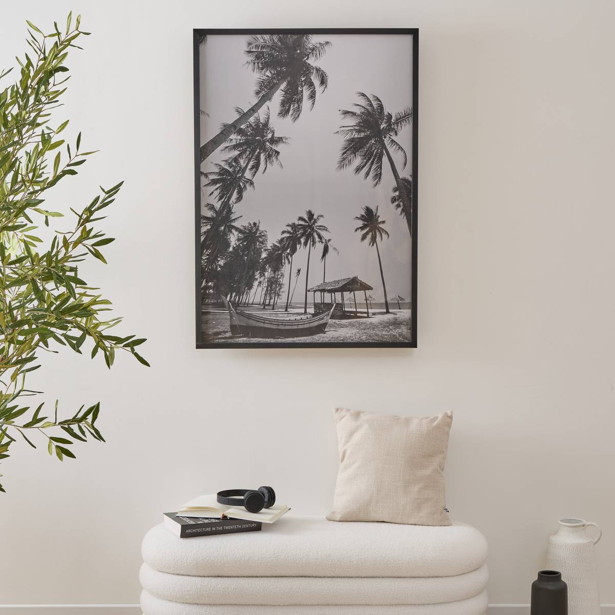 Framed Poster "Ayu" Black & White, 70x100 cm