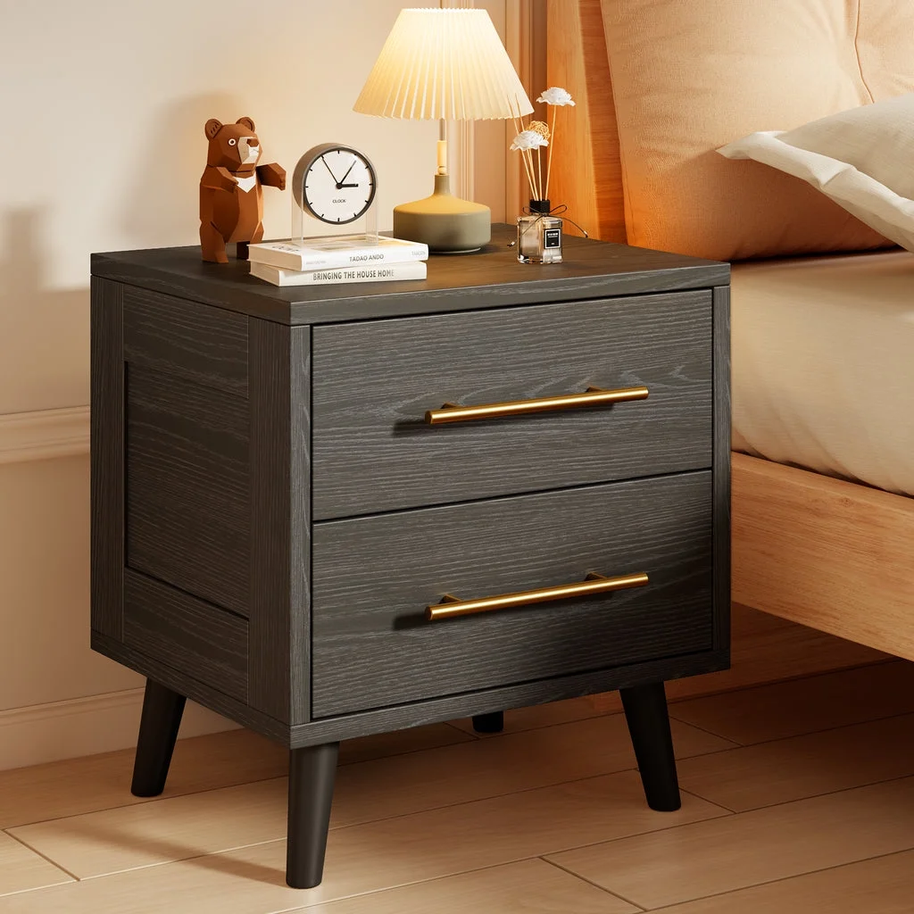 Aiho 4 Pieces Bedroom Furniture Set, Includes Queen Bed Frame, Nightstands Set of 2, Double Wide 6-Drawer Dresser - White - Image 12