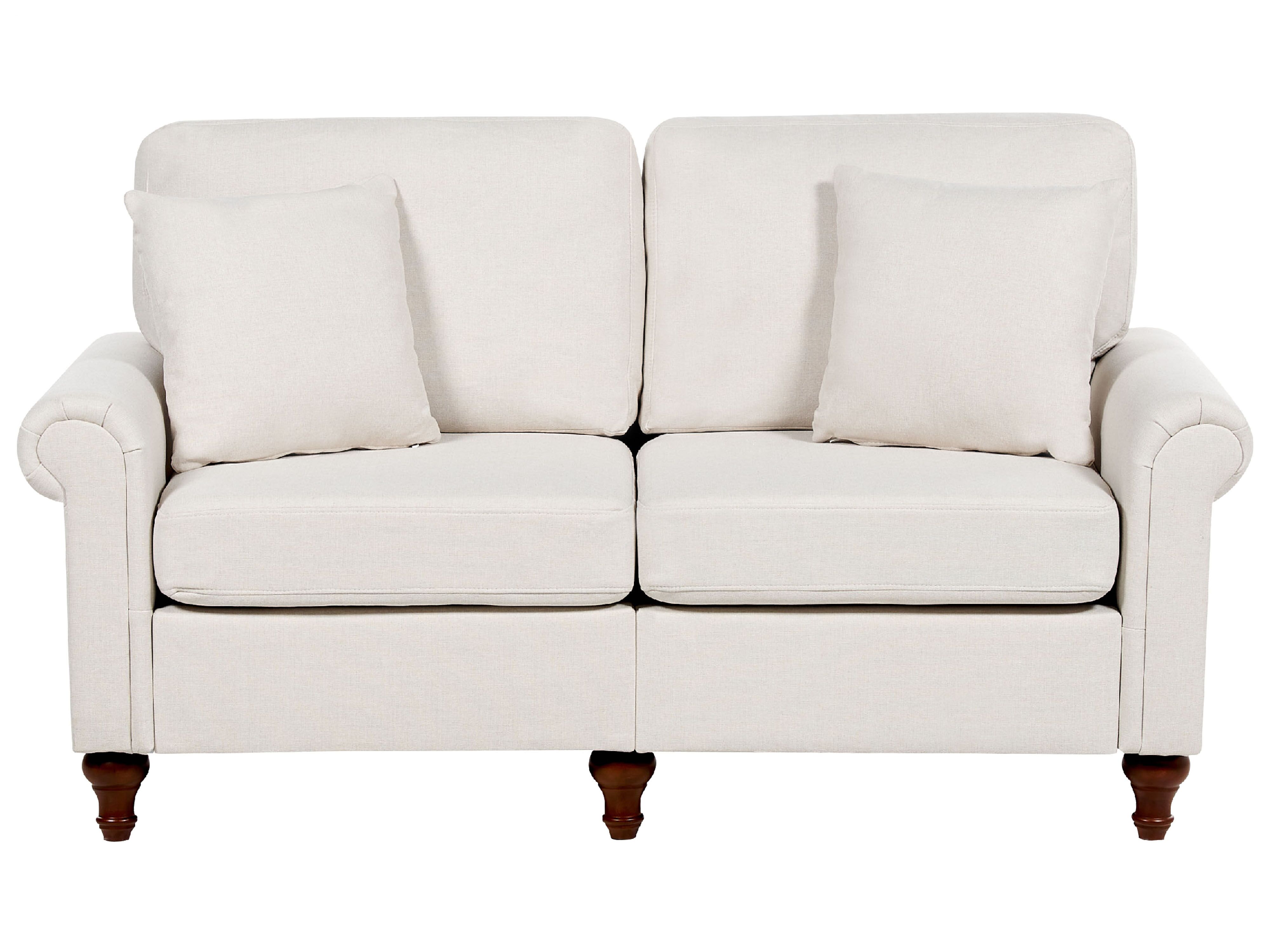 Sofa 2 Seater GINNERUP Fabric Light Beige