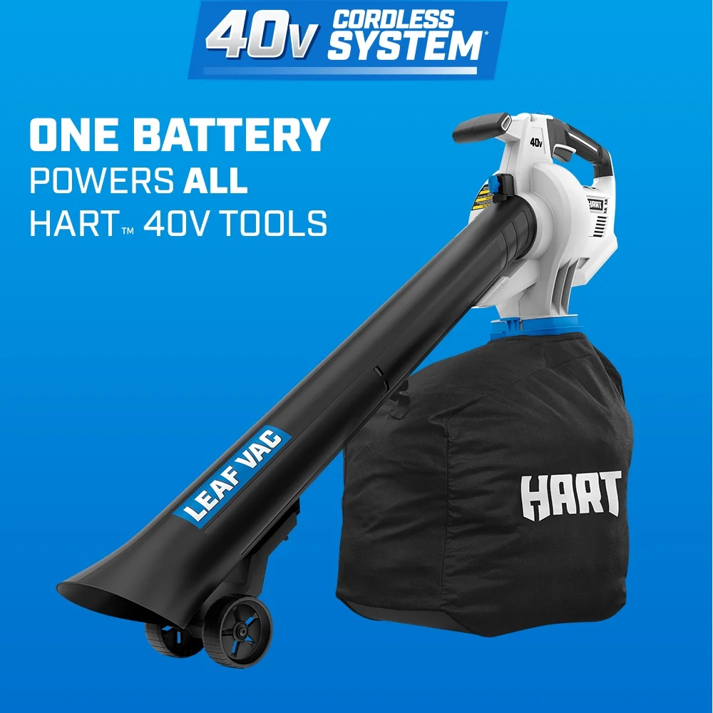 HART 40V Cordless Leaf Vacuum Kit, (1) 4.0Ah Lithium-Ion Battery - Image 12