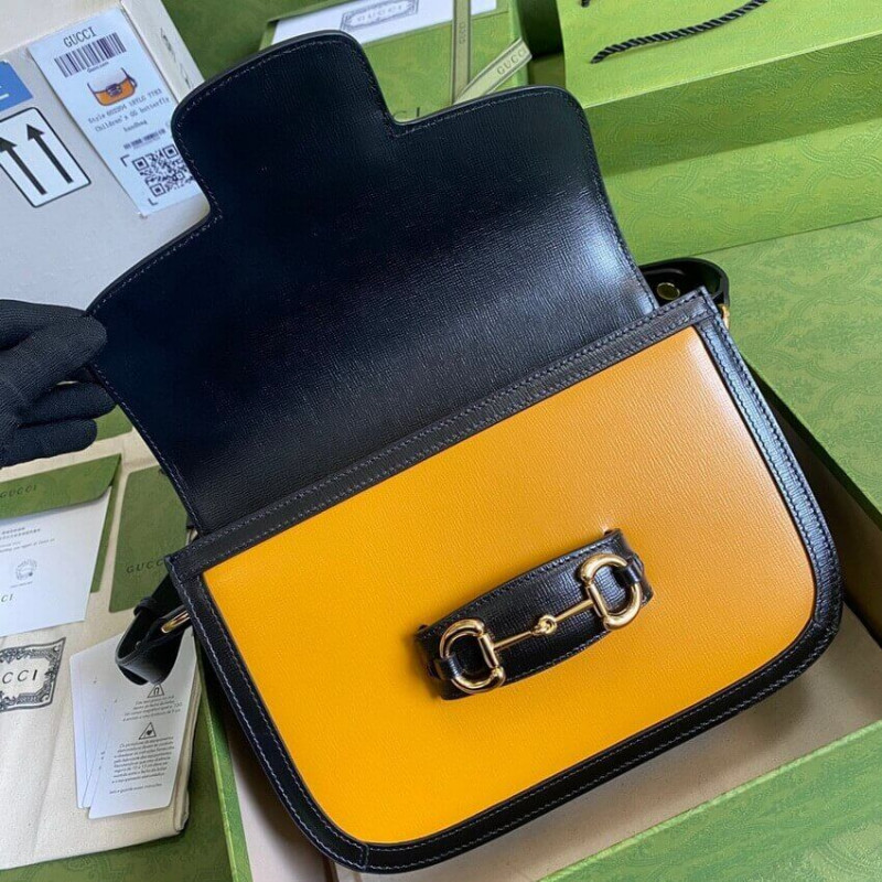 Replica Gucci Horsebit 1955 Small Bag 602204 In White/Sand Leather1:1High-quality replica