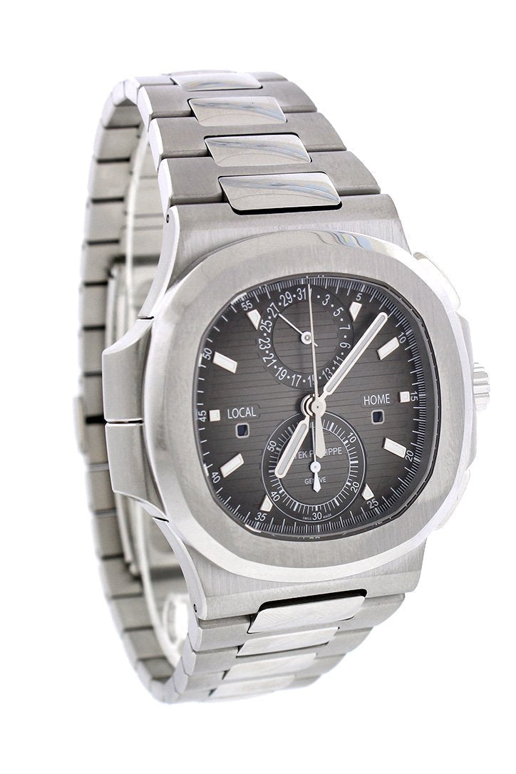 Patek Philippe Nautilus Travel Time Chronograph Stainless Steel Automatic Men's Watch 5990-1A-001(1:1 replica) - Elite Watch Atelier