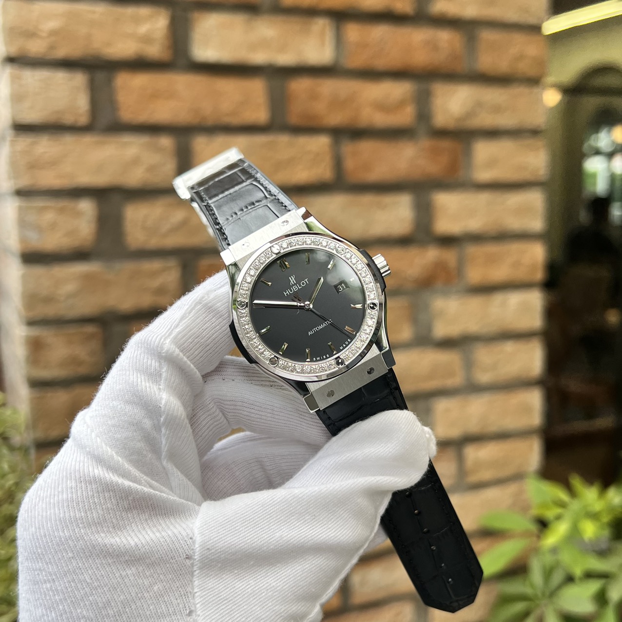 Hublot Classic Fusion With Diamond Bezel High Quality Replica Watch HBF 42mm - Elite Watch Atelier