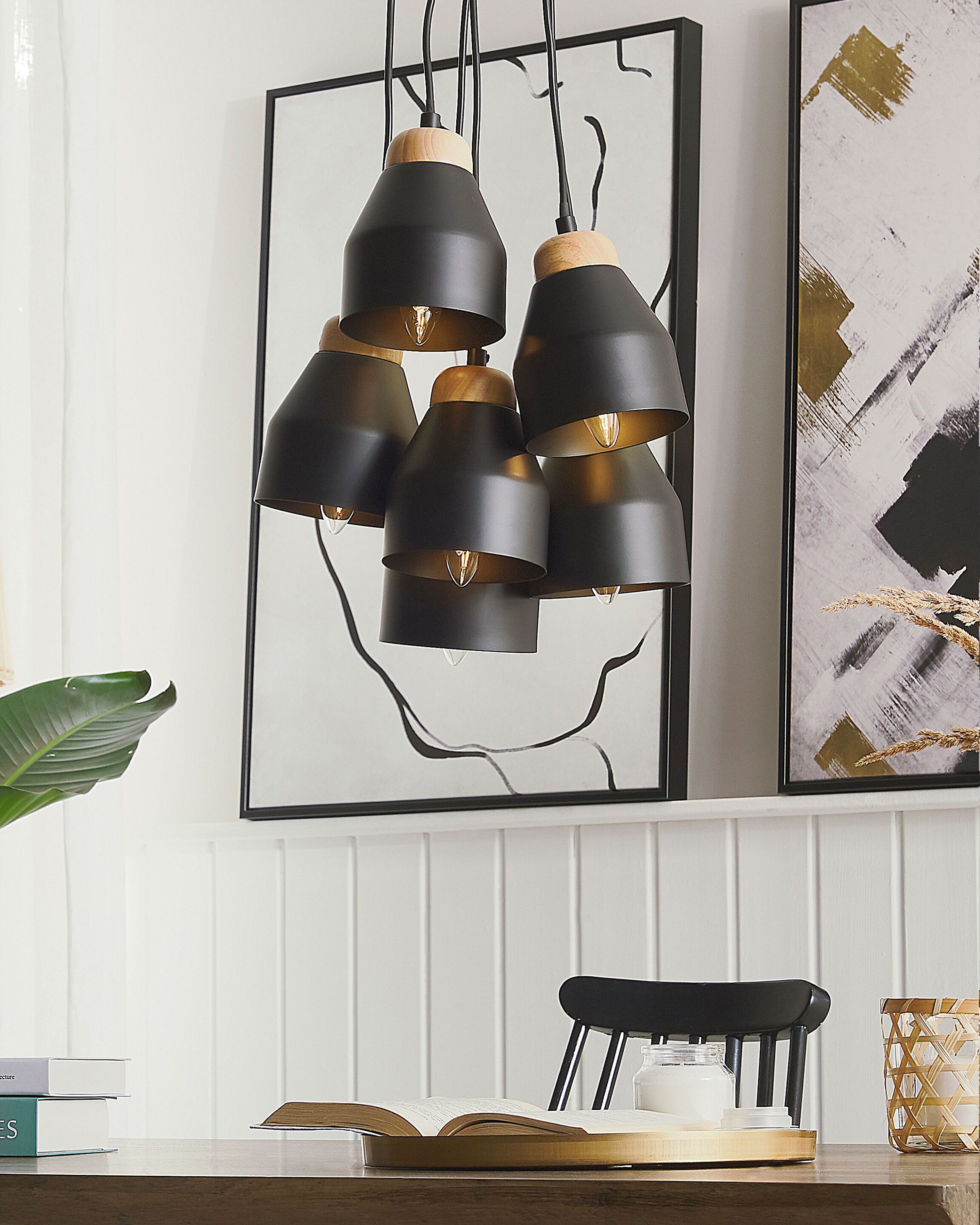 Pendant Lamp CESTOS Metal Black