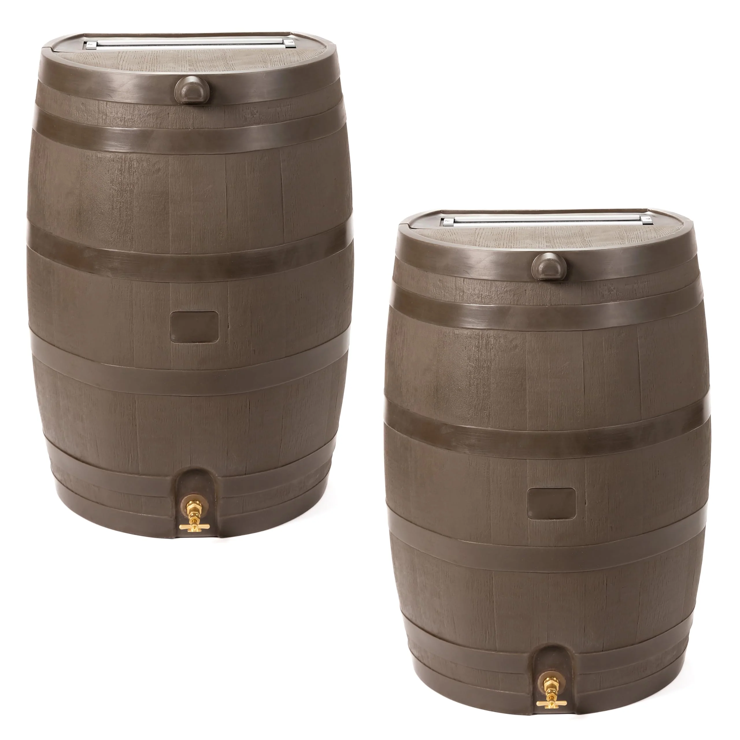 50 Gallon Rain Barrel With Brass Spigot And Flat-Back Design - Image 3 50 Gallon Rain Barrel With Brass Spigot And Flat-Back Design - Image 3