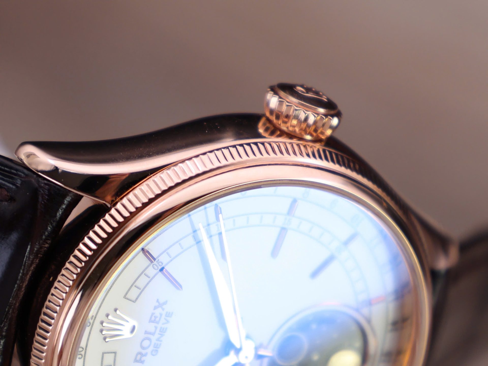 Rolex Cellini Moonphase Replica Watch Gold Wrapped KZ Factory 39mm - Top club