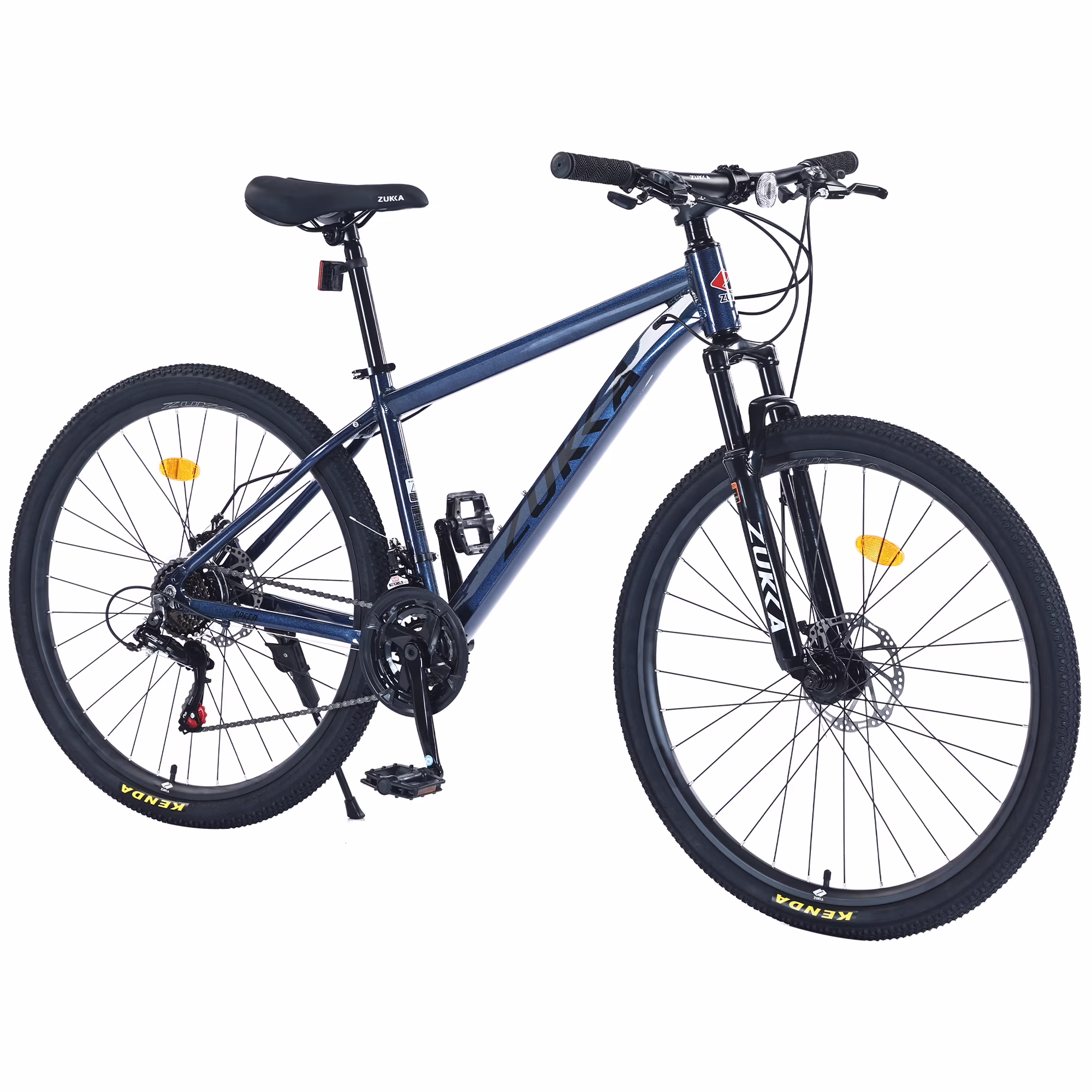 27.5" MTB Mountain Bike for Men - 21-Speed Aluminum Alloy Frame, Front Suspension, Double Disc Brakes | Adult All-Terrain Bicycle