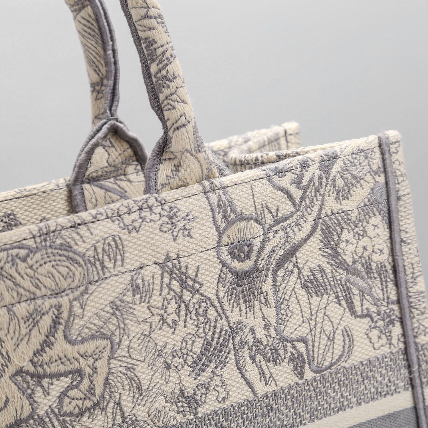 Christian Dior Medium Dior Book Tote Gray, For Women, Women’s Handbags 14in/36cm CD M1296ZTDT_M9321:1High-quality replica