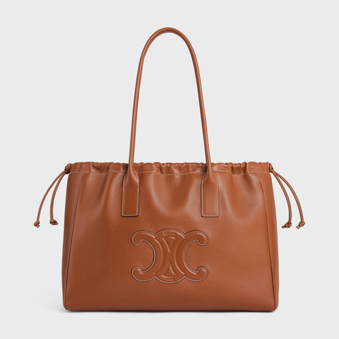 Replicate CABAS DRAWSTRING CUIR TRIOMPHE IN SMOOTH CALFSKIN TAN(1:1 replica)1:1High-quality replica