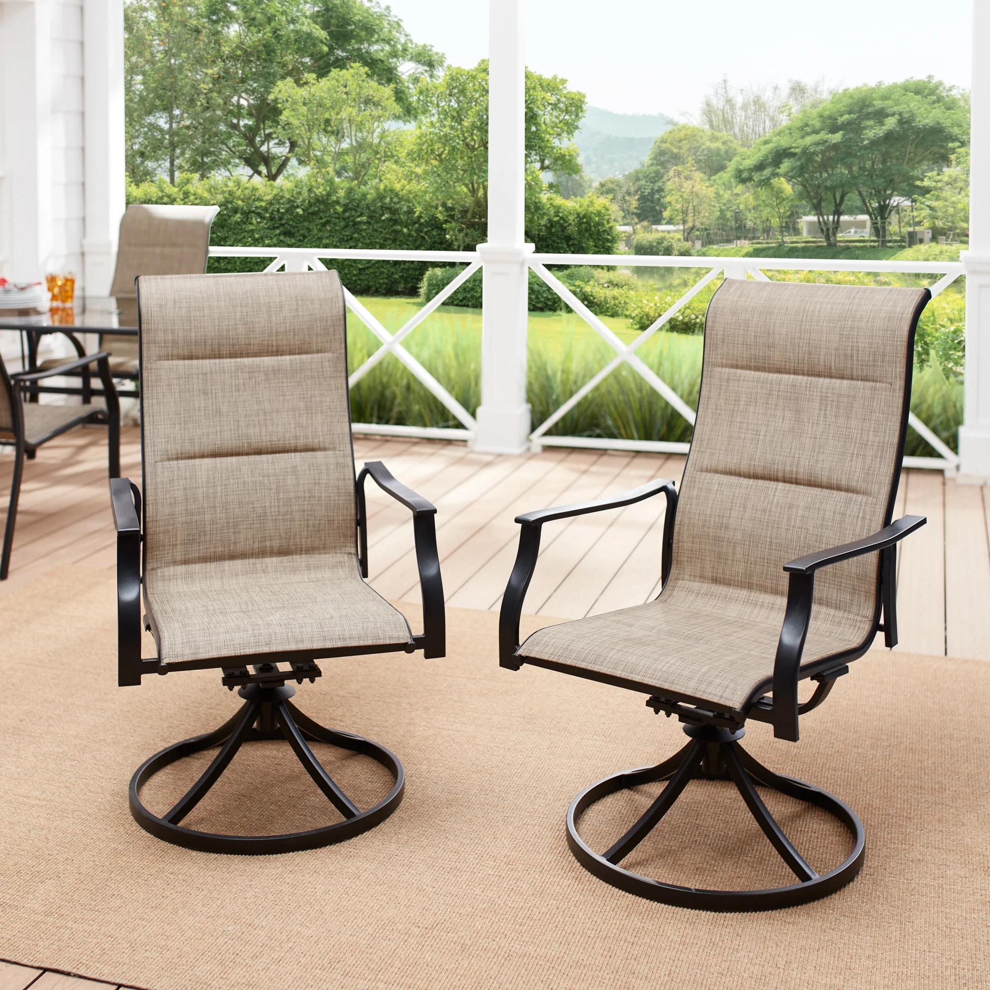 Mainstays Highland Knolls 7 Piece Outdoor Dining Set - Image 9