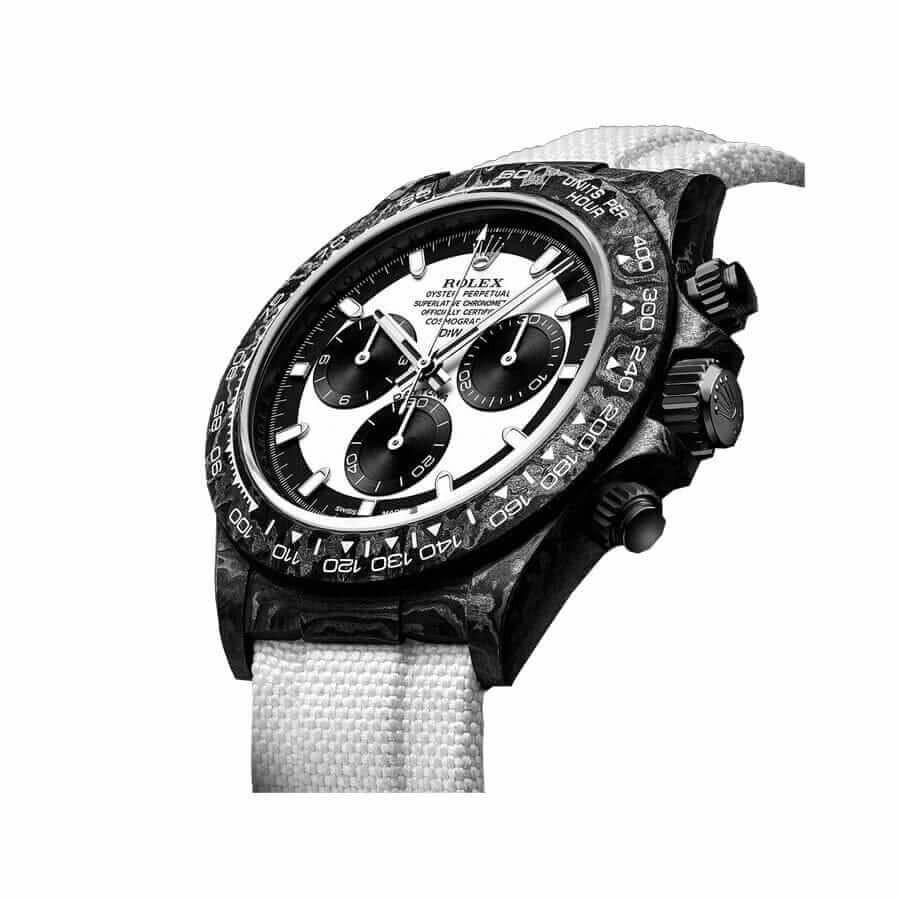 Rolex Daytona Carbon Cosmograph Cream Dial 4130CR Replica - Elite Watch Atelier