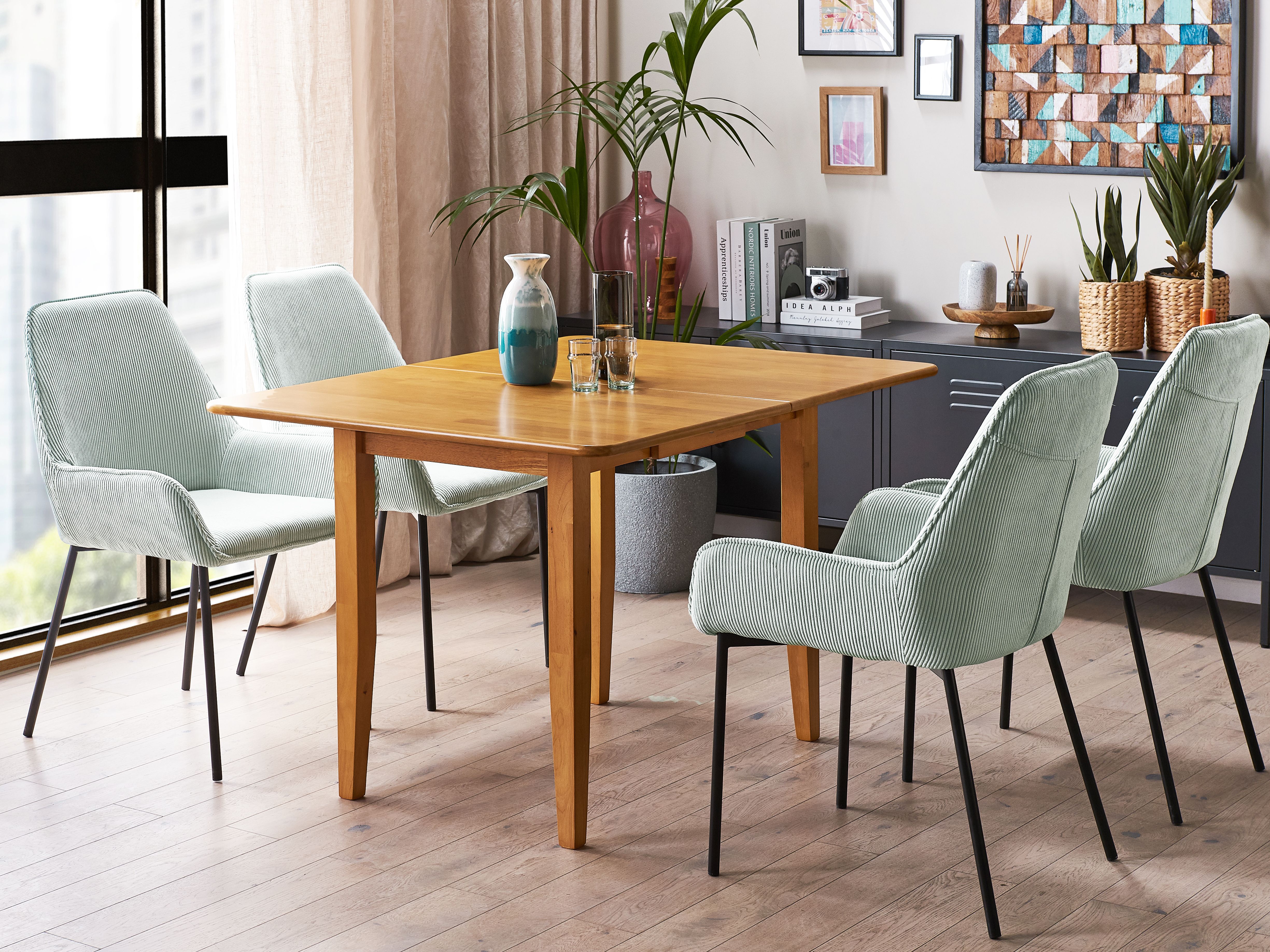 Extending Dining Table MASELA Brown 90/120 cm 60 cm Wood