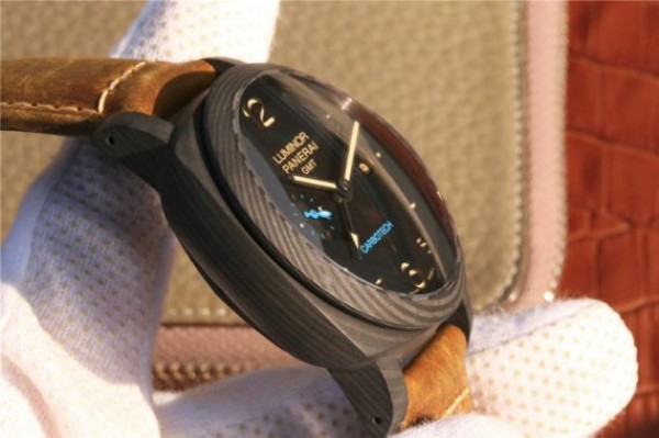 Replica Panerai PAM441 Carbotech Case VSF Brown Asso Strap P.9001 - Top club