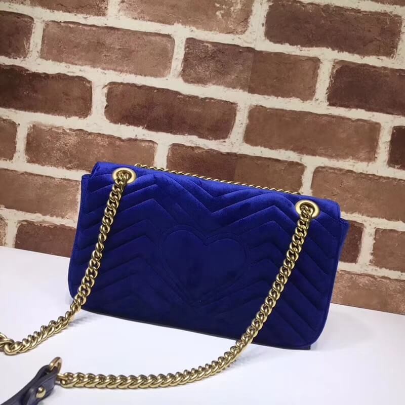 Replica Gucci Gg Marmont Velvet Shoulder Bag 4434971:1High-quality replica