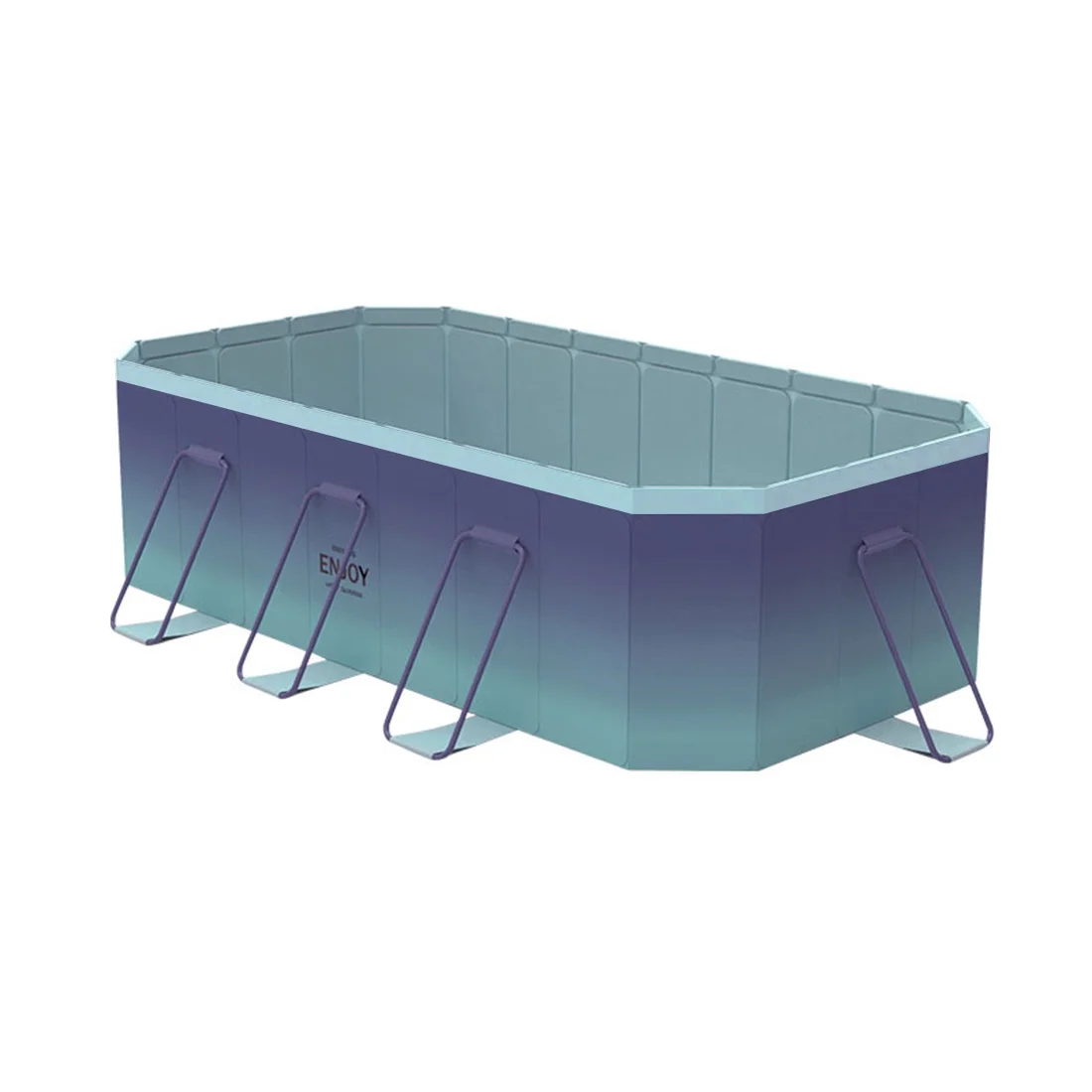 Foldable Swimming Pool, Large Non-Inflatable Outdoor Pools for Kids Adults Above Ground Pools, 116in - Image 12