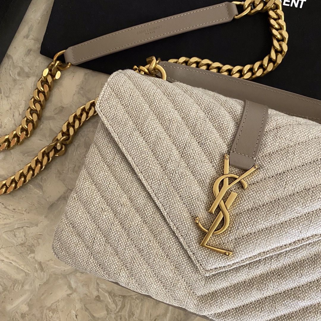 COLLEGE MEDIUM IN QUILTED LEATHER1:1High-quality replica