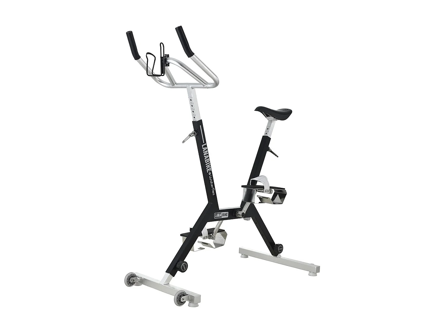 Aquabike Aluminium Lanabike Waterflex 9.5kg - Cadre aluminium anodisé - Musculation/Aquafitness - Noir - Coloris Noir