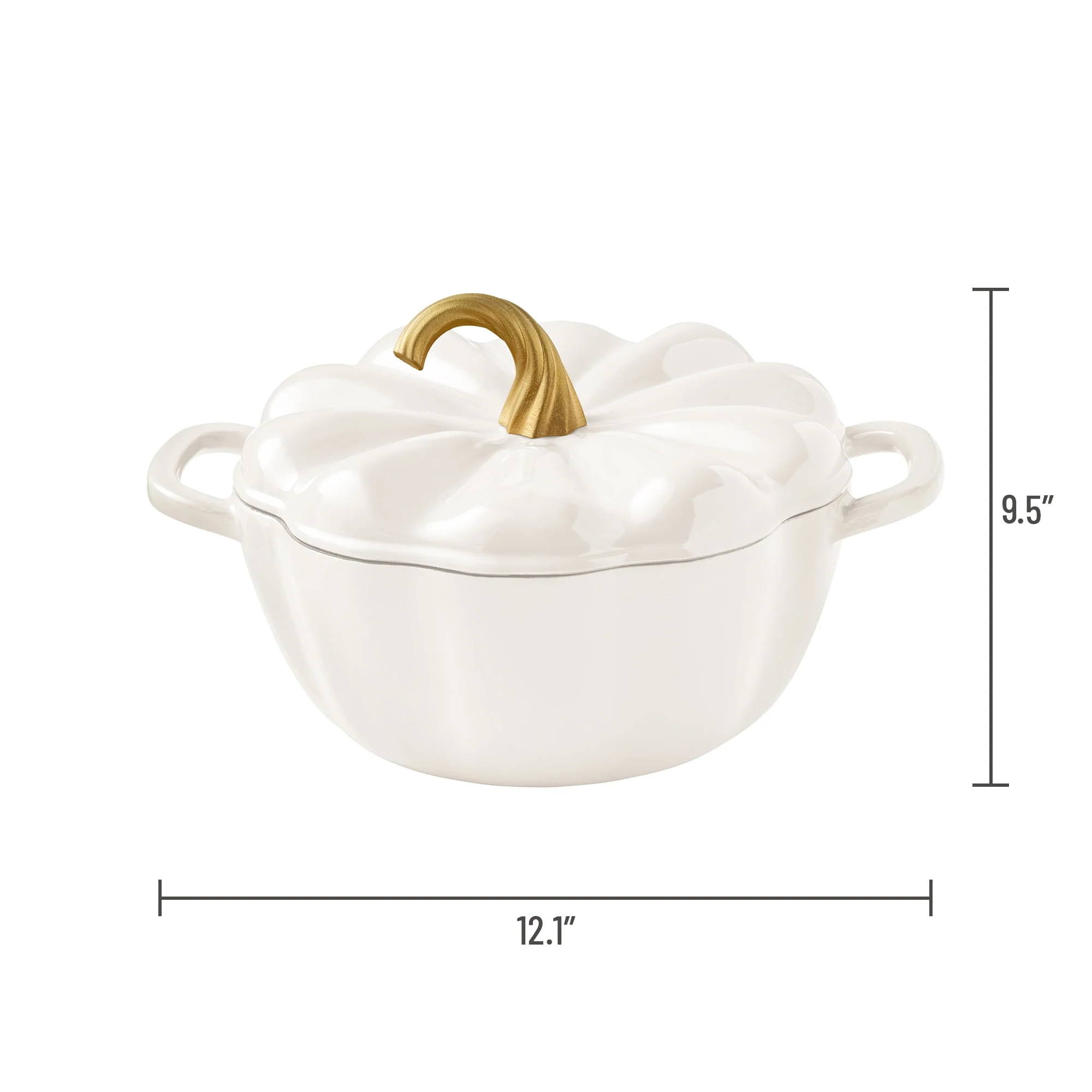 The Pioneer Woman 3.5-Quart Pumpkin Enameled Cast Iron Dutch Oven - Image 10 The Pioneer Woman 3.5-Quart Pumpkin Enameled Cast Iron Dutch Oven - Image 10