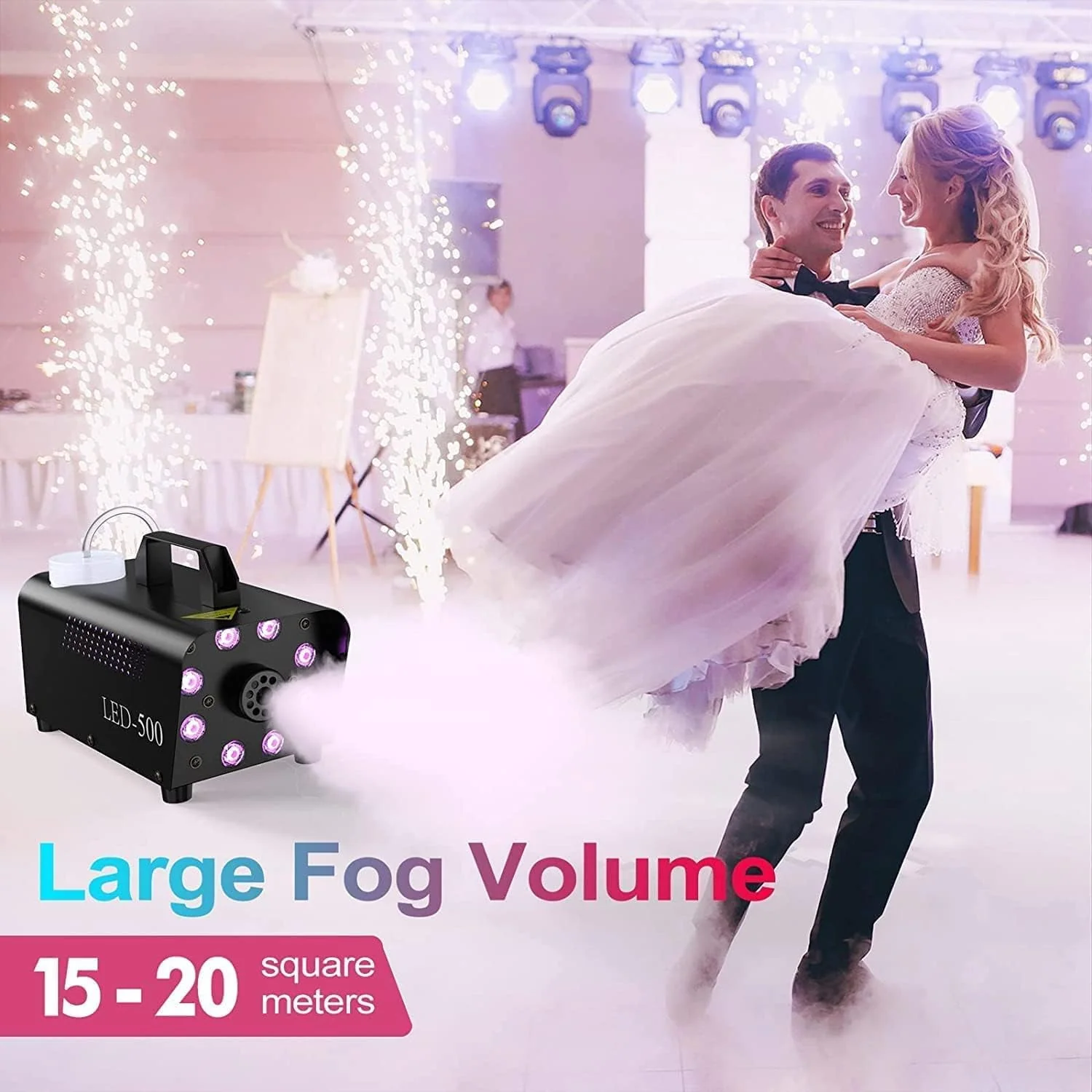 DIGITNOW Halloween Smoke Machine, Remote Controlled, 3 Stage LED Lights - Image 5 DIGITNOW Halloween Smoke Machine, Remote Controlled, 3 Stage LED Lights - Image 5