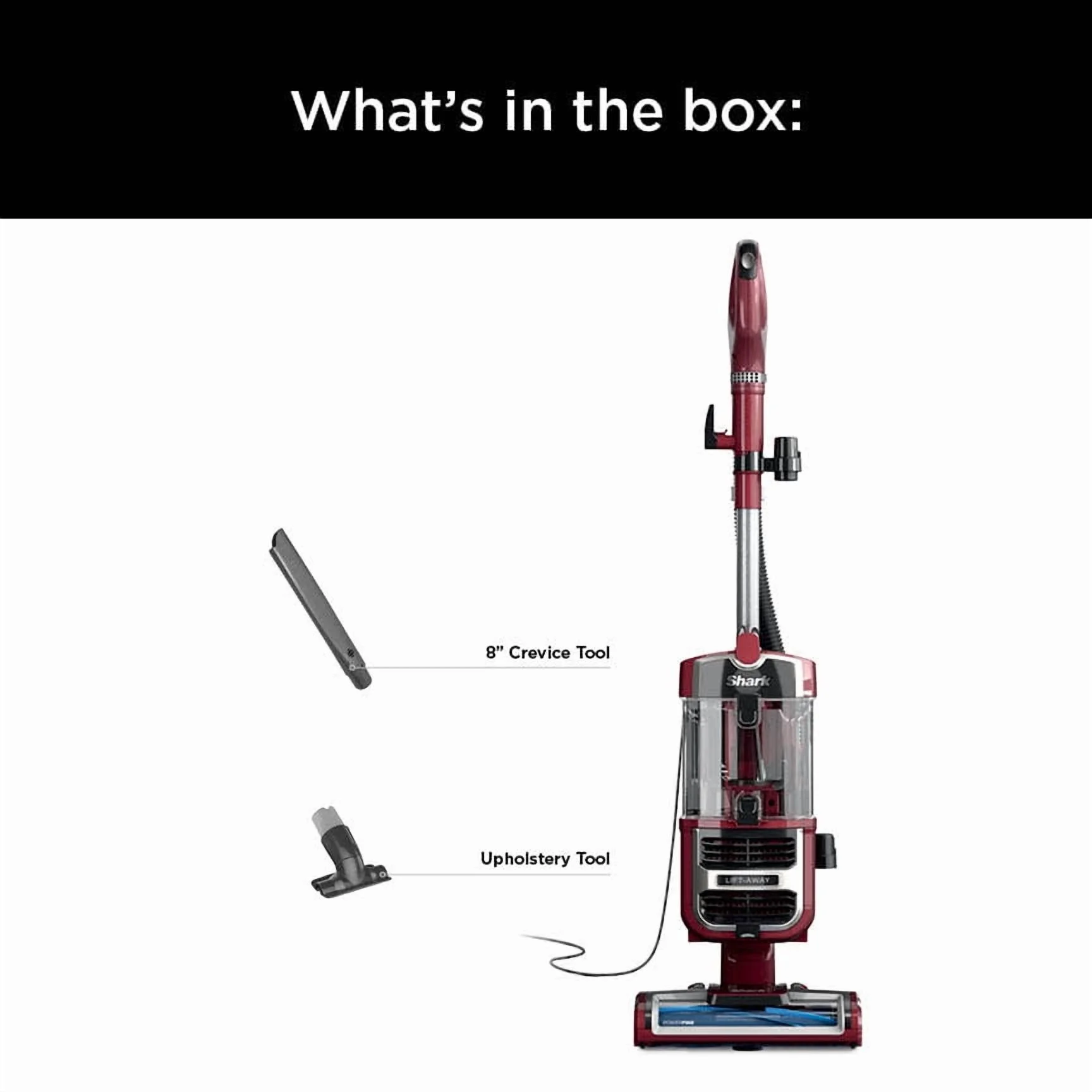 Shark Navigator Lift-Away Upright Vacuum, Pet Friendly, Powerful Suction, Self-cleaning Brushroll, HEPA Filter, Hard Floor and Carpet, Upholstery and Crevice Tool, ZU660 Burgundy - Image 12