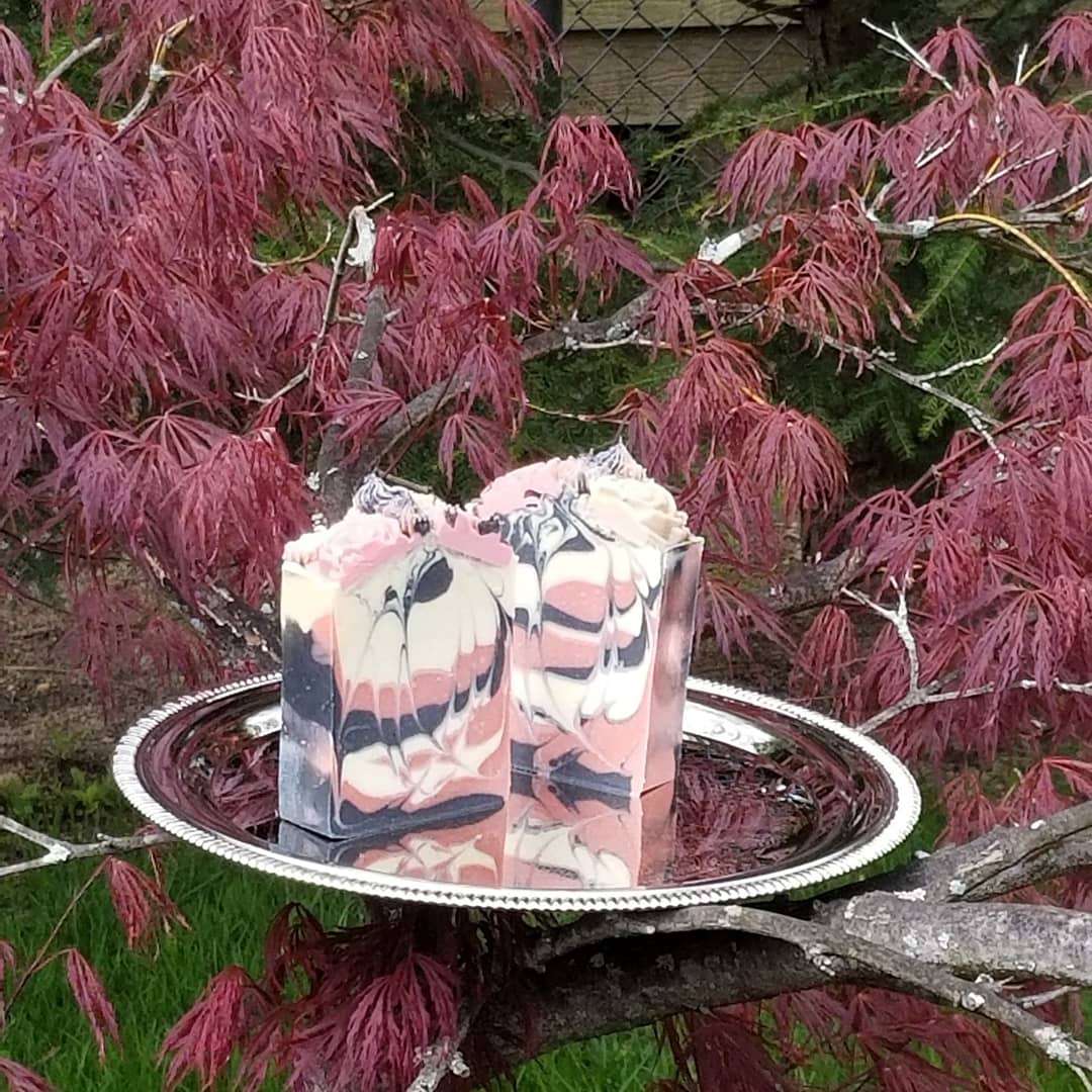 Black Cherry Blossom Bar Soap