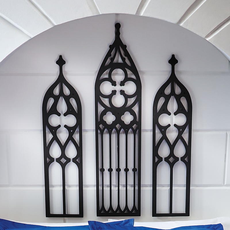 3-Piece Gothic Church Wall Art - MIDNIGHT VELVET CATALOG