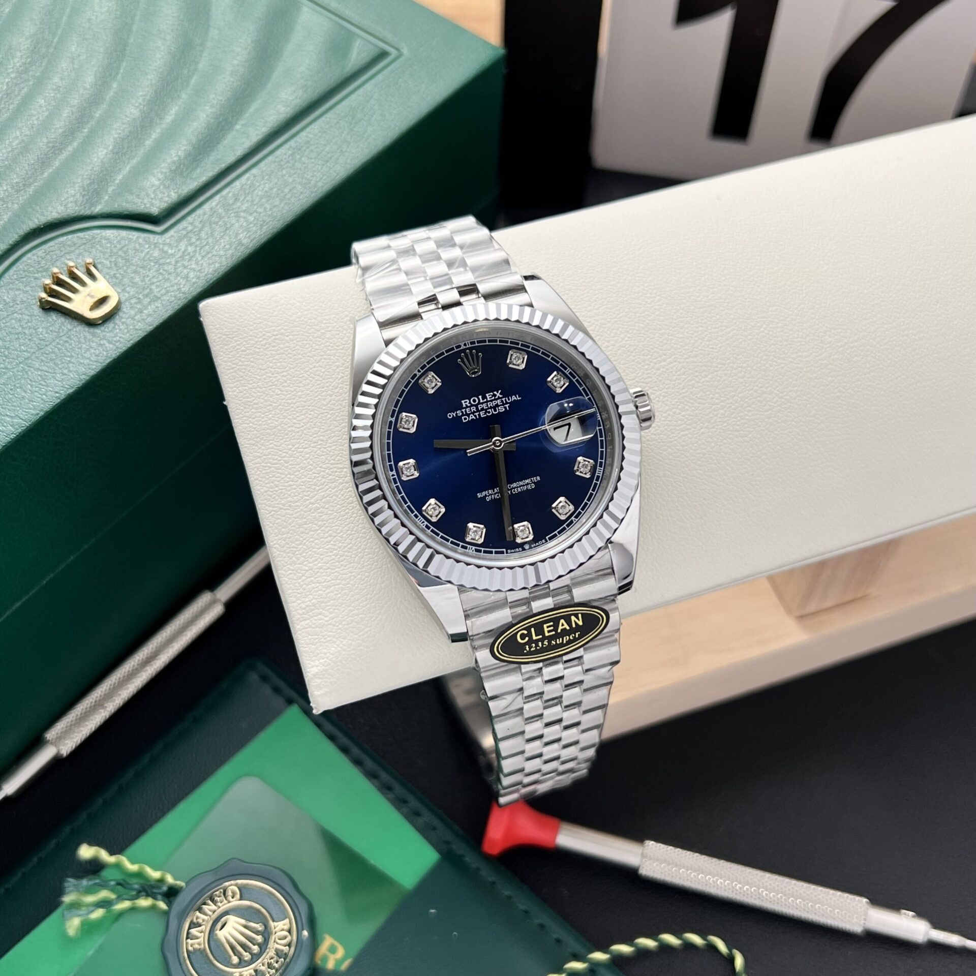 Rolex Replica Watch Datejust 126334 Blue Dial Clean Factory 41mm - Elite Watch Atelier