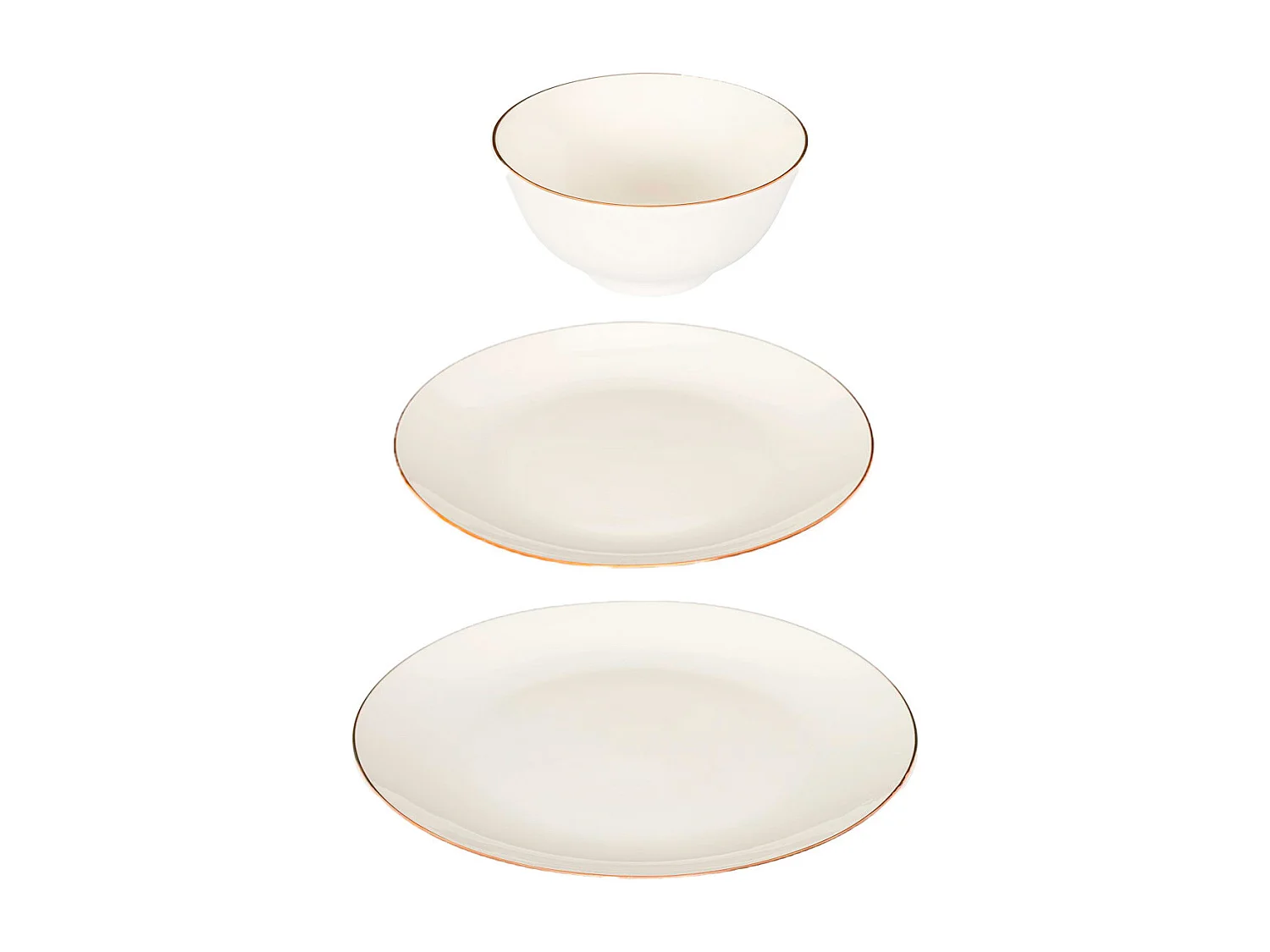 Service de Vaisselle - HOME DECO FACTORY - Erina - Porcelaine - 12 Pièces - Blanc