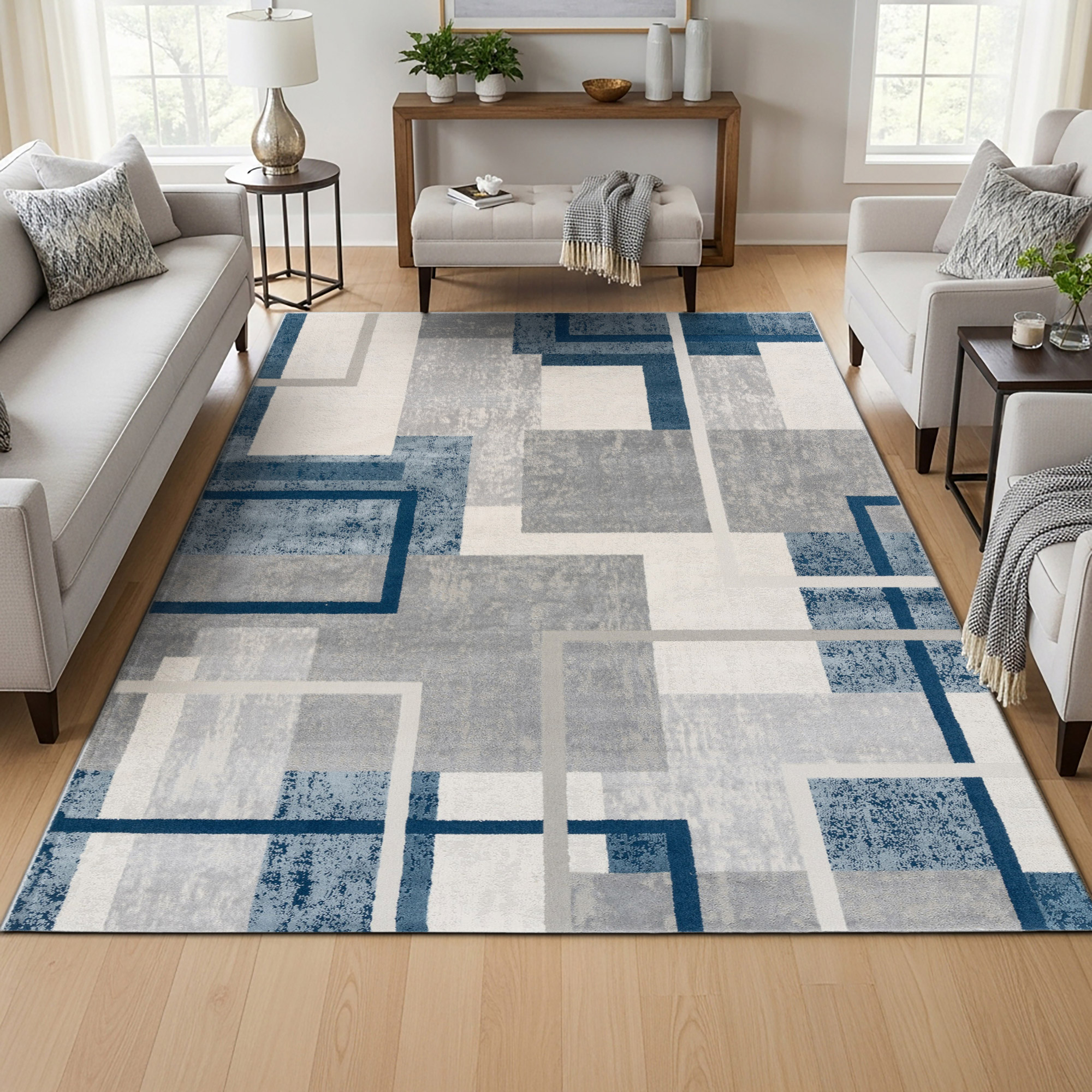 Eden Area Rug, Abstract Geo, 5'3' x 7'