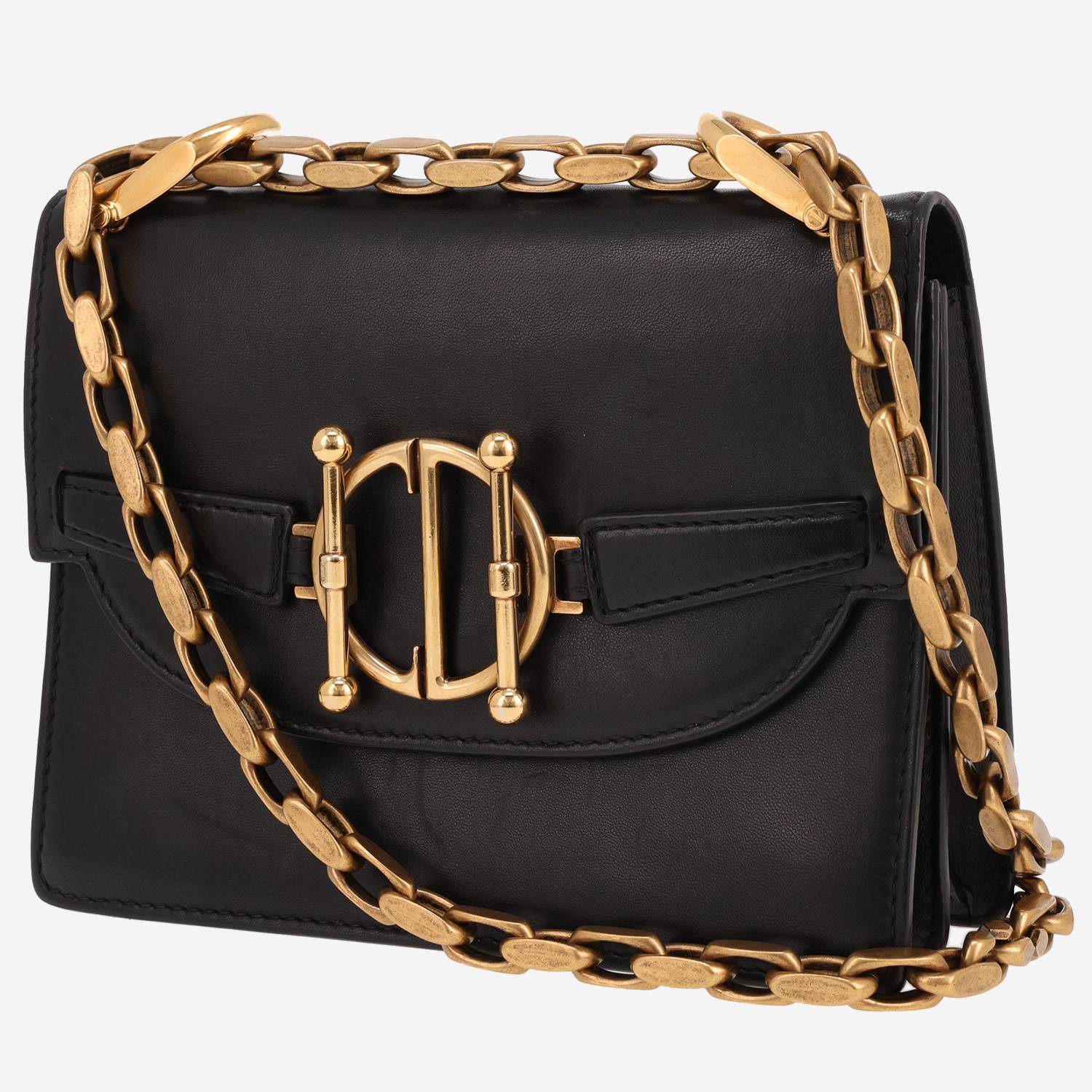Dior Direction shoulder bag in black leather1:1High-quality replica