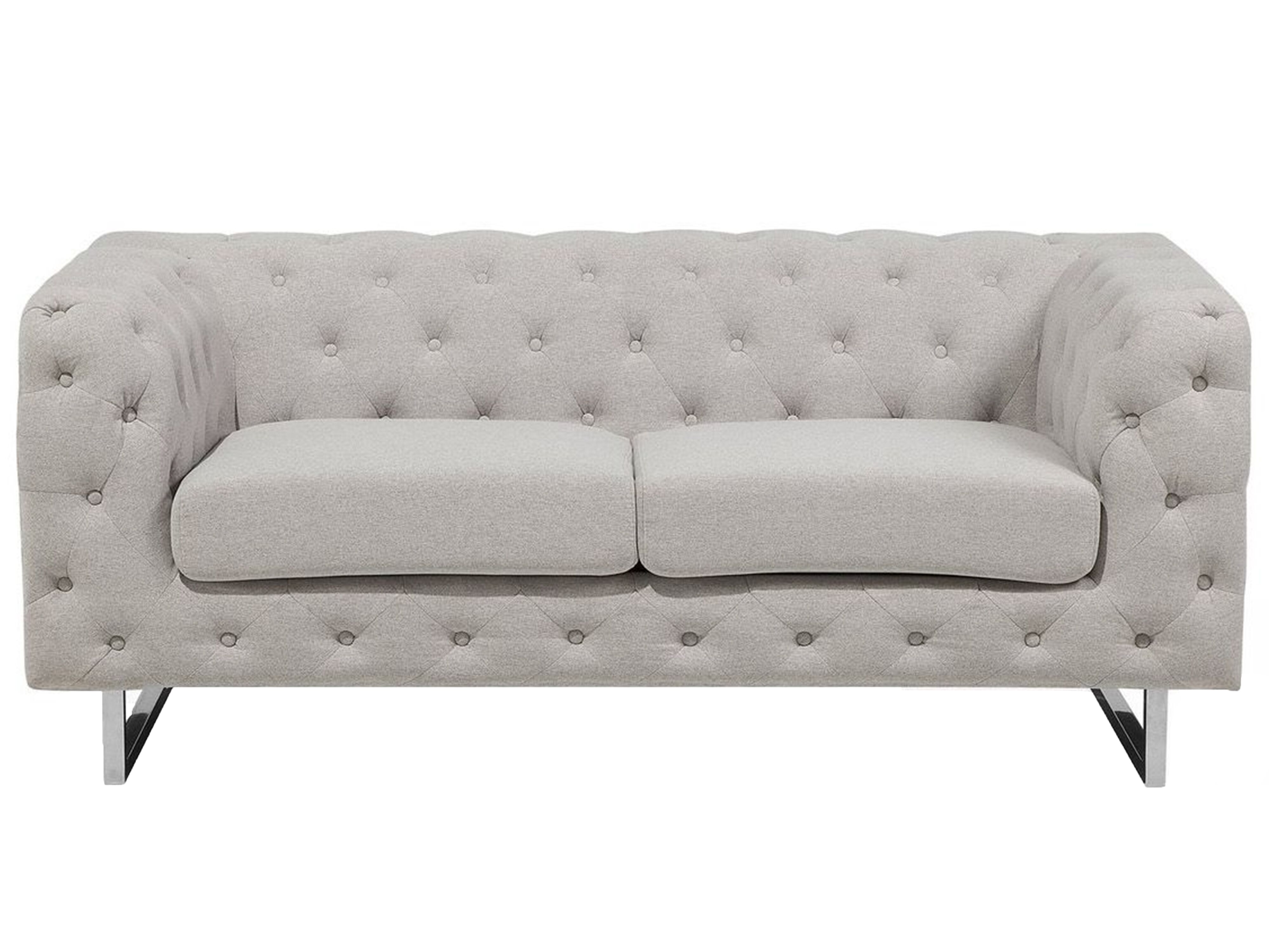 Sofa 2 Seater VISSLAND Fabric Light Beige