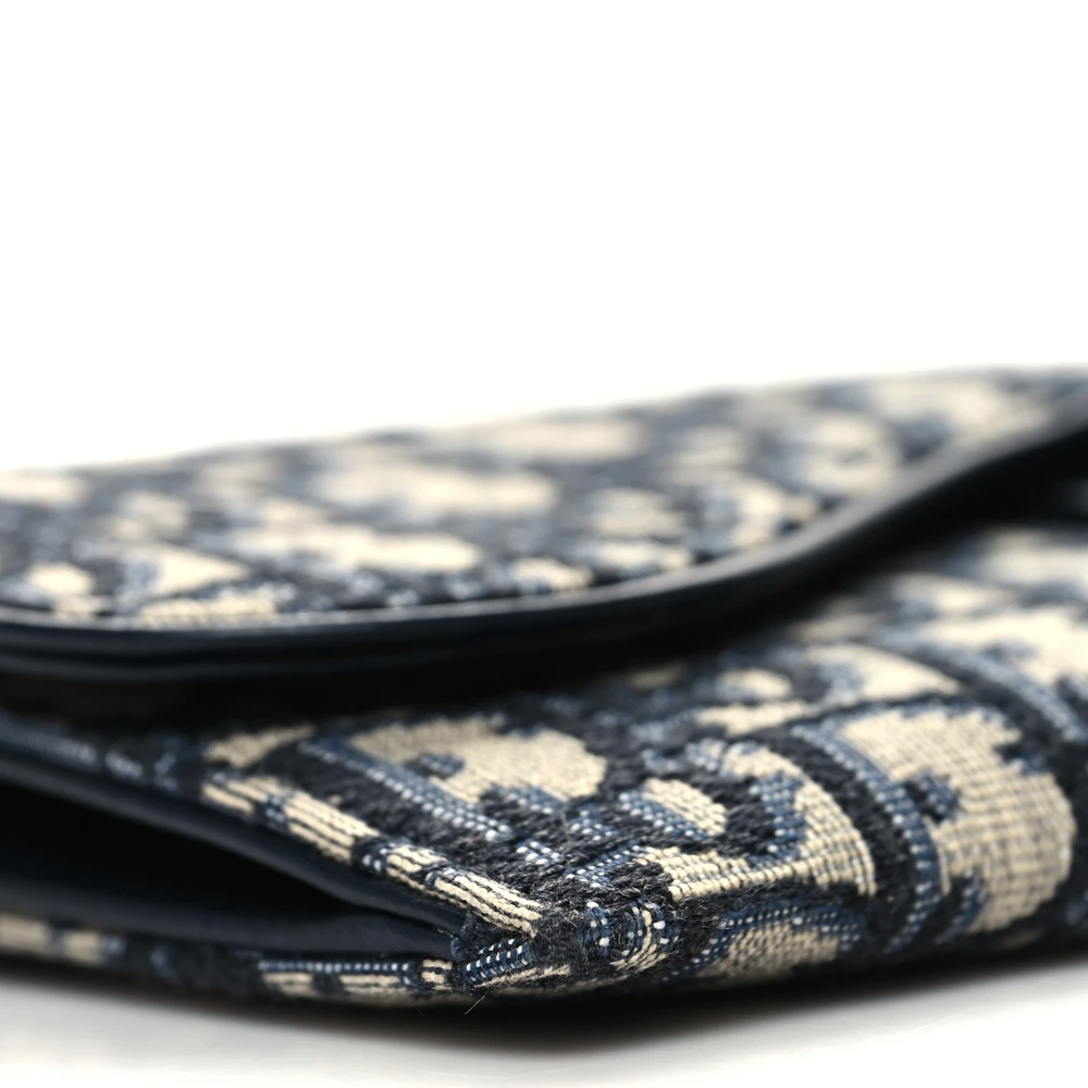 Dior Mirror Quality Replica – Saddle Wallet with Brass Chain1:1High-quality replica