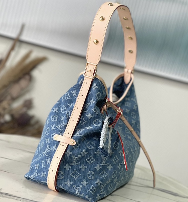 Louis Vuitton LV CARRYALL Denim Bag M468551:1High-quality replica