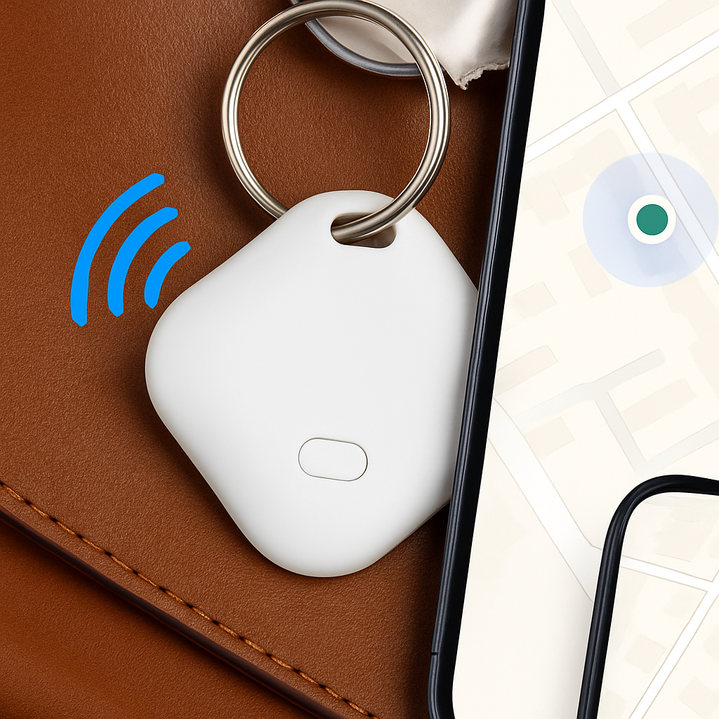 Slimme Bluetooth Sleutelzoeker met Real-time Locatieupdates – Compact en Lichtgewicht voor Sleutels en Huisdieren