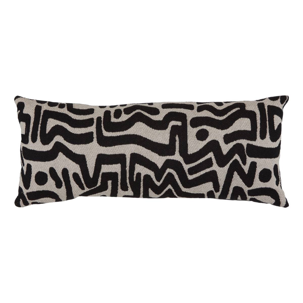 Cushion "Mira" Black & White, 80x30 cm