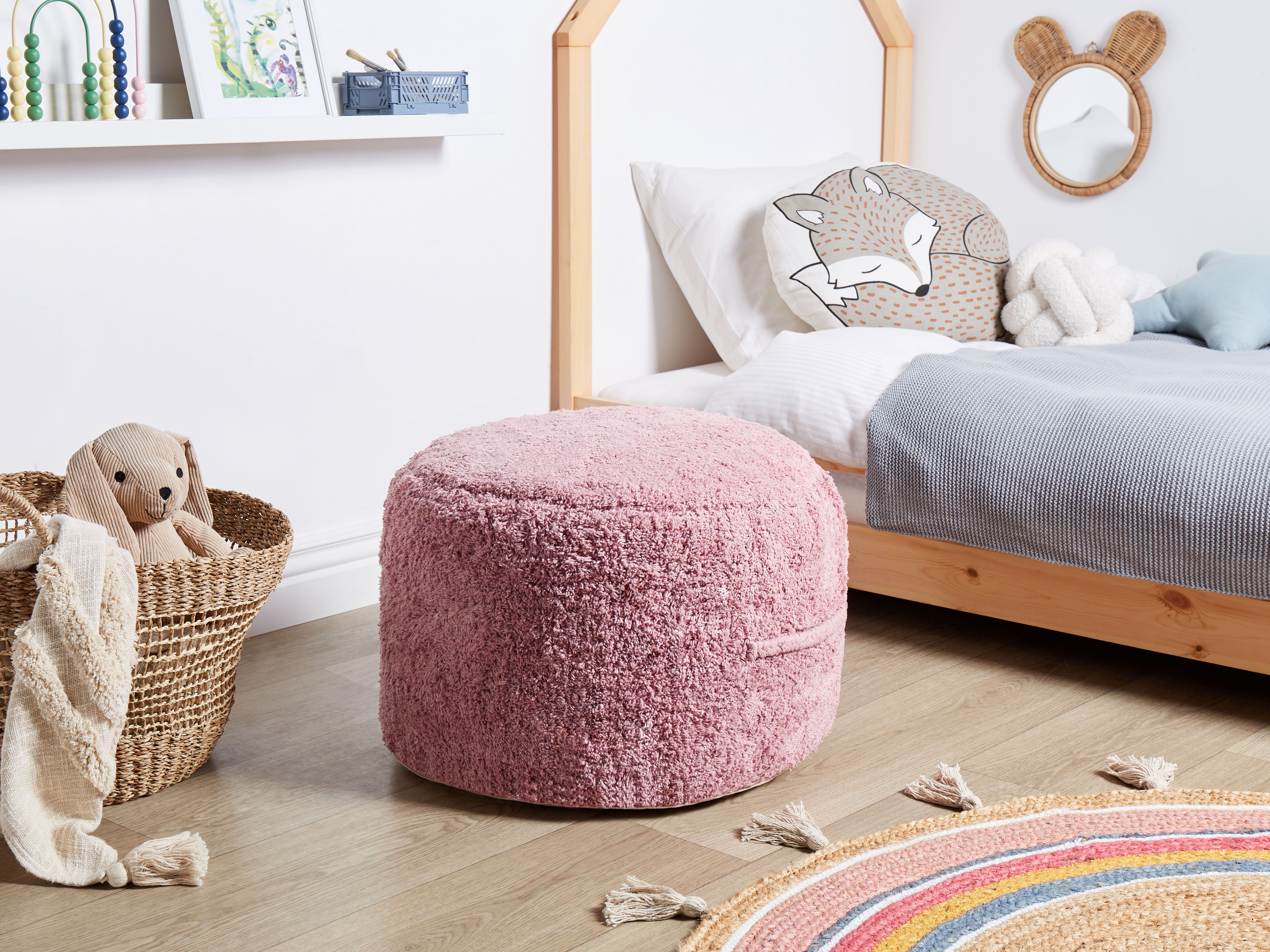 Pouffe KANDHKOT Cotton Pink