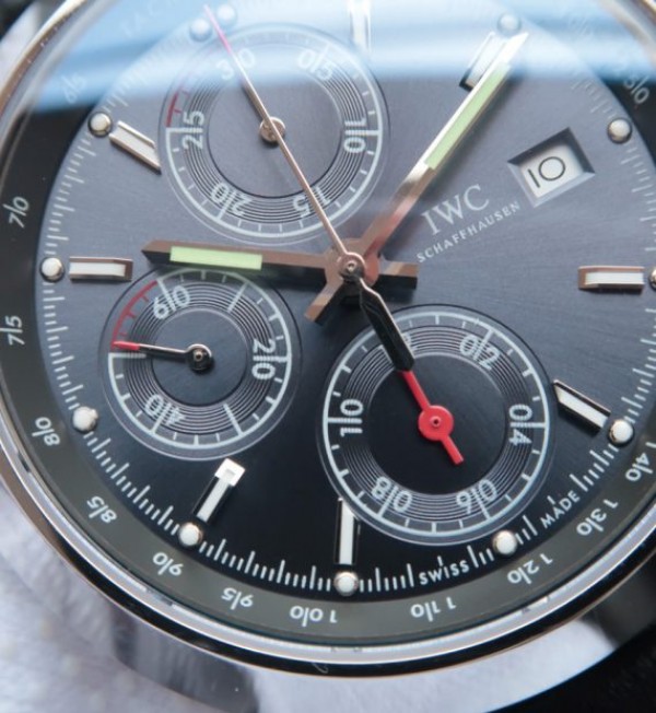 Replica IWC Ingenieur Chrono IW380702 Gray Dial Leather Strap - Top club