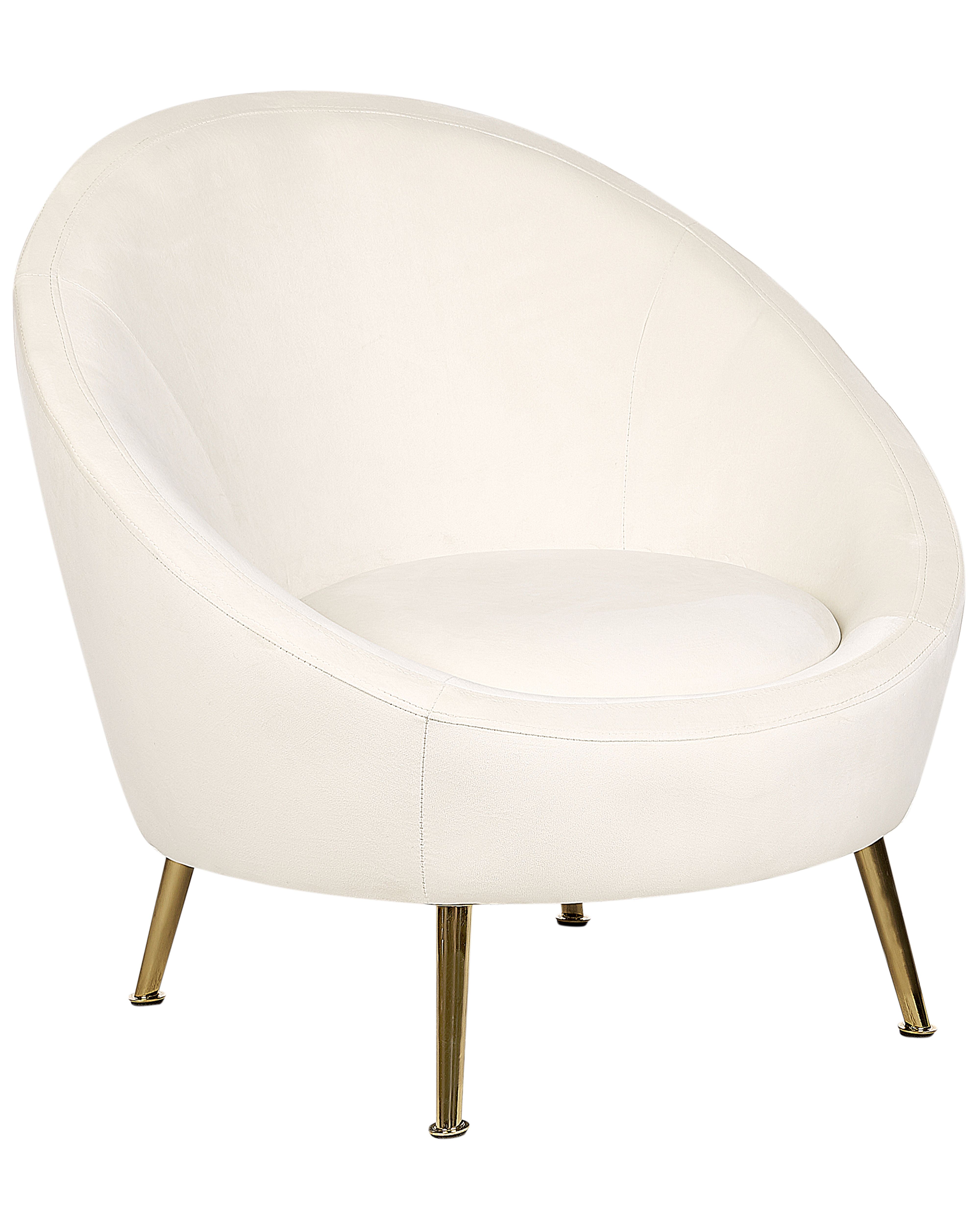 Armchair LANGA Velvet Off-White