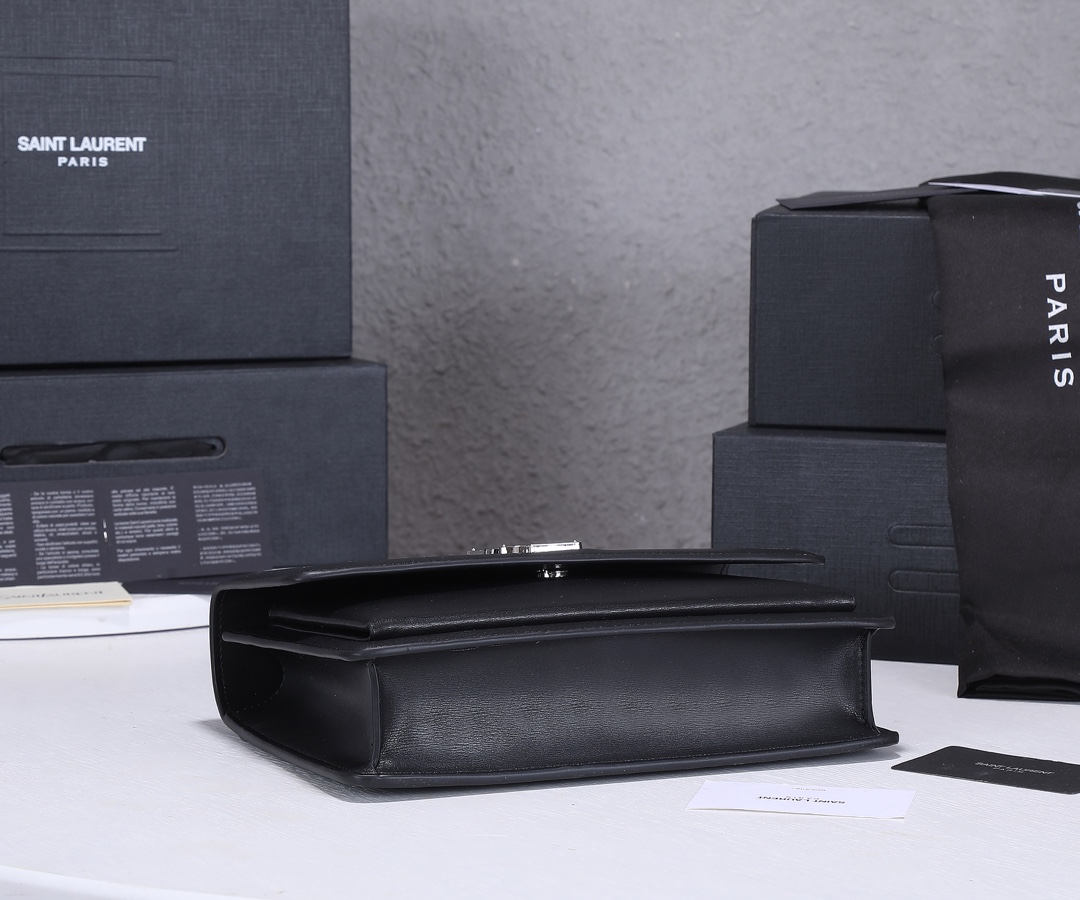 Replica Ysl Sunset Medium Top Handle Bag- Black1:1High-quality replica