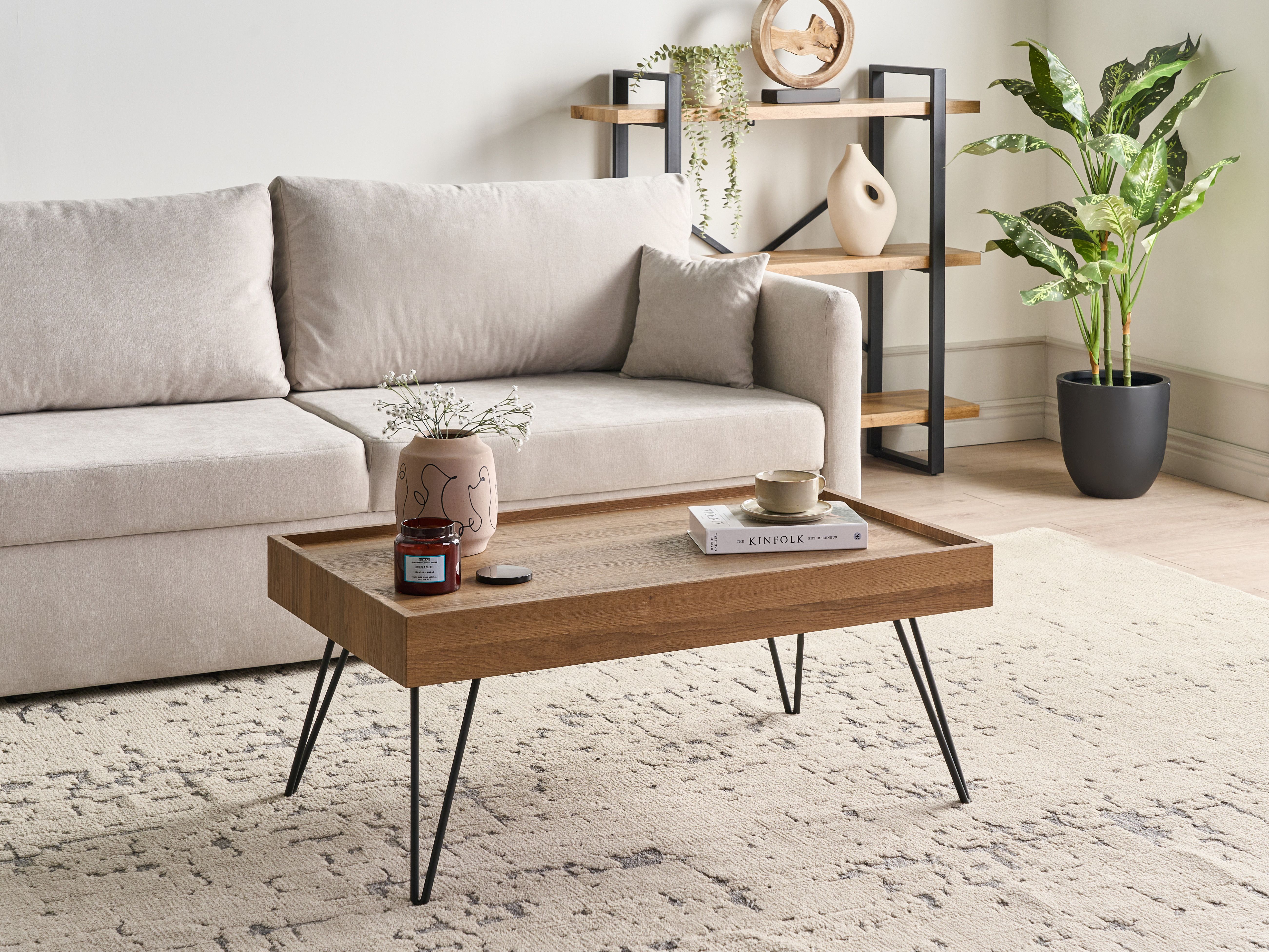 Coffee Table WELTON Dark Brown